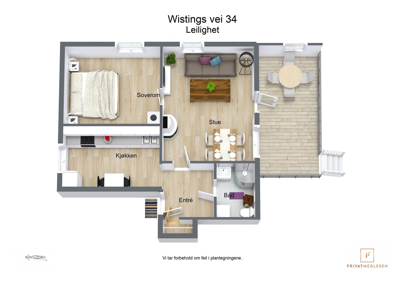 3 D plantegning Galleribilde