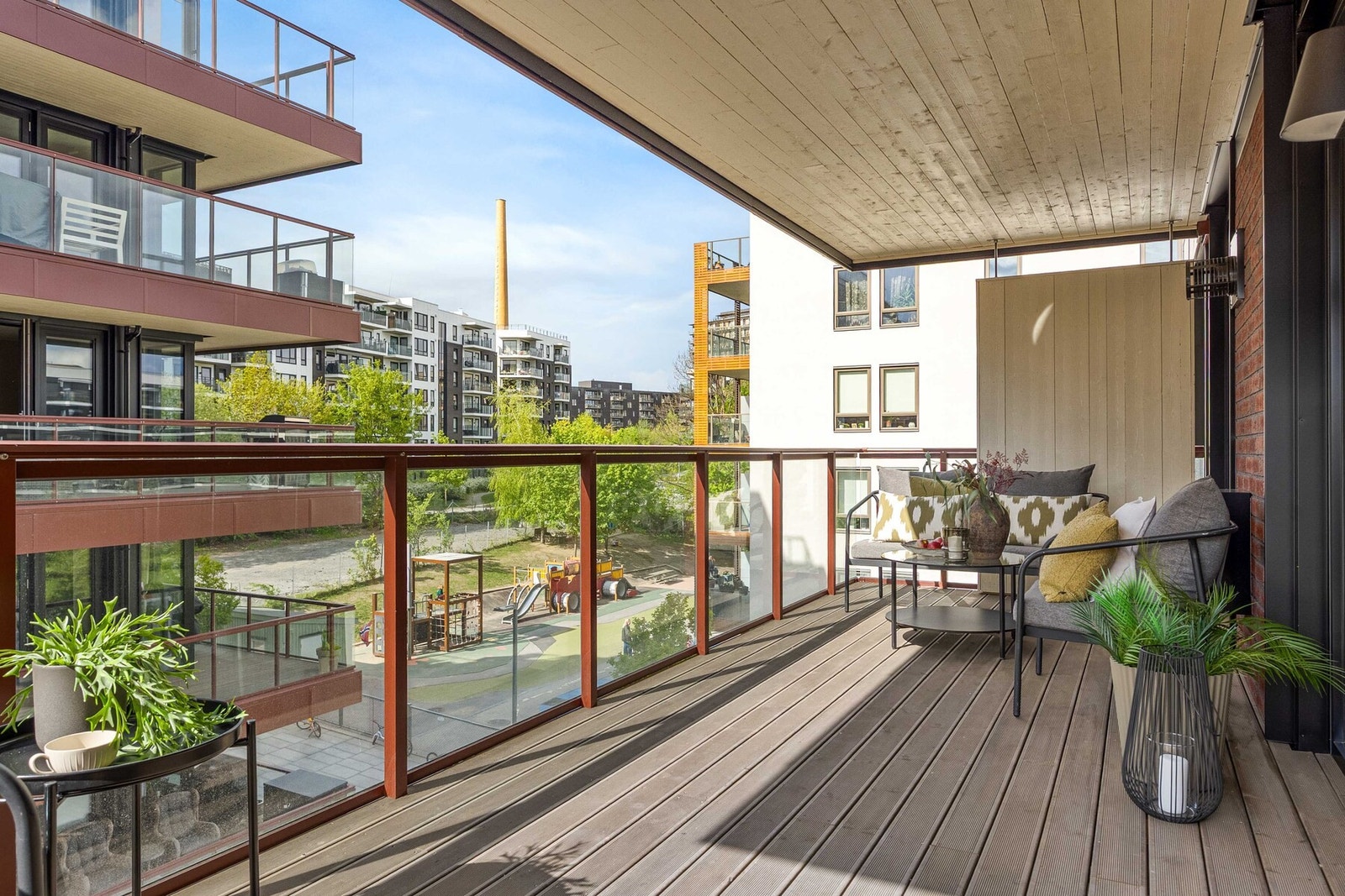 Det er lagt opp gassrør for mulig påkopling av gassgrill på balkongen Galleribilde