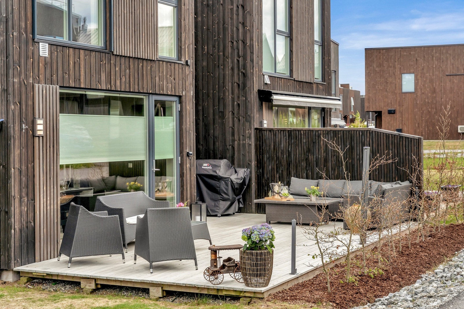 Her er det stor møbleringfrihet med plass til grill, lounge, spisegruppe mm. Galleribilde