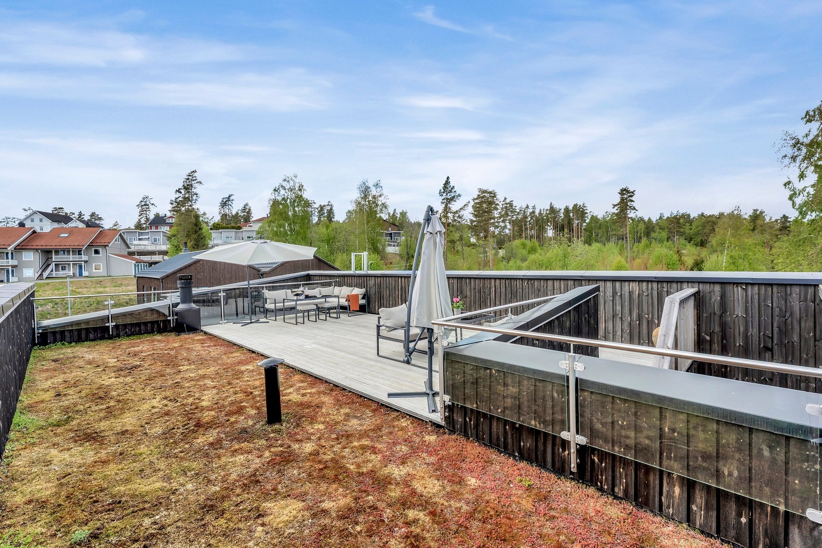 Herlig utsikt fra takterrassen Galleribilde