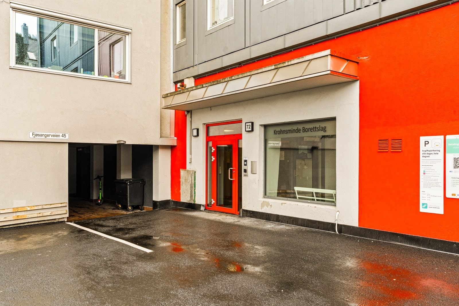 Leiligheten er tilknyttet Krohnsminde Borettslag som består av 198 leiligheter Galleribilde