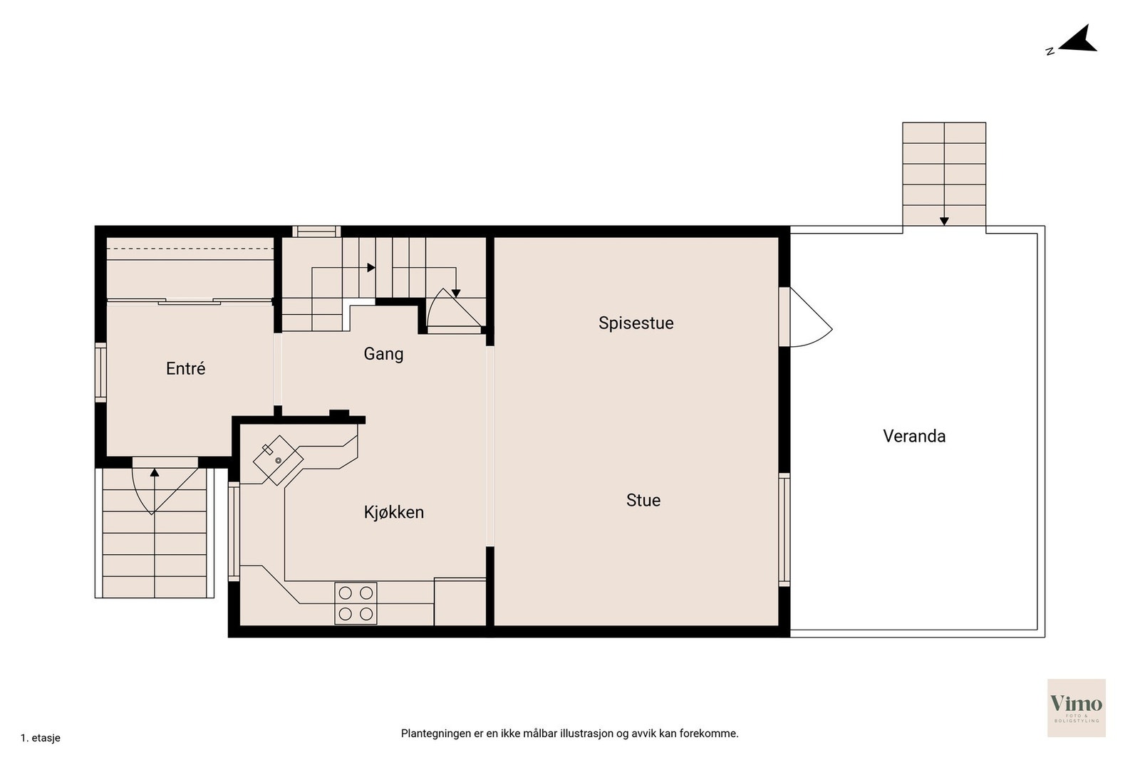 Plantegning hovedetasje Galleribilde