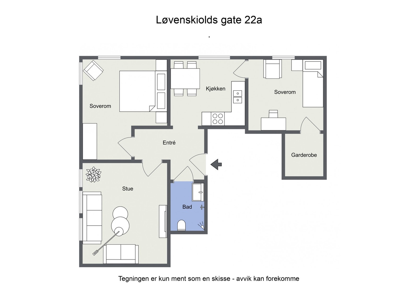 Plantegning Galleribilde