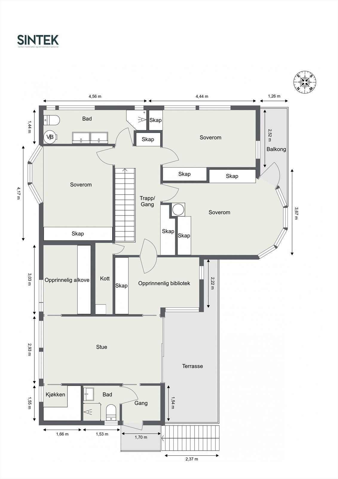 Plantegning 2. etasje Galleribilde