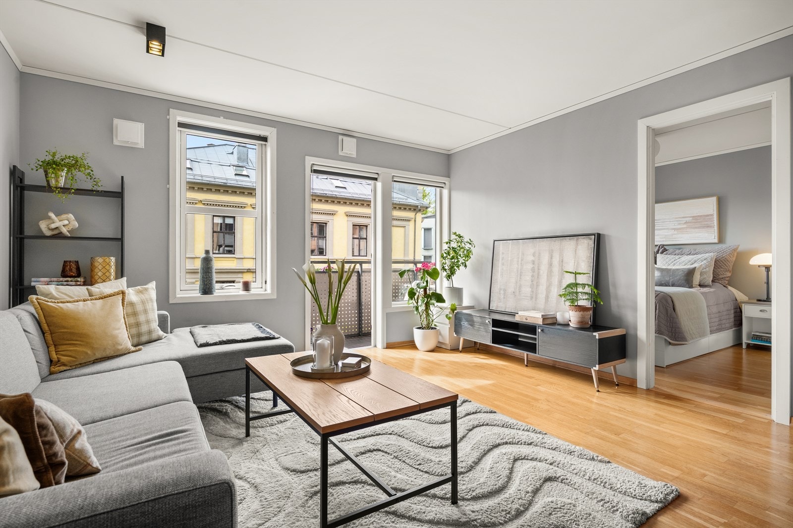 Et pent oppholdsrom som er lett å innrede etter ønsket behov. Galleribilde