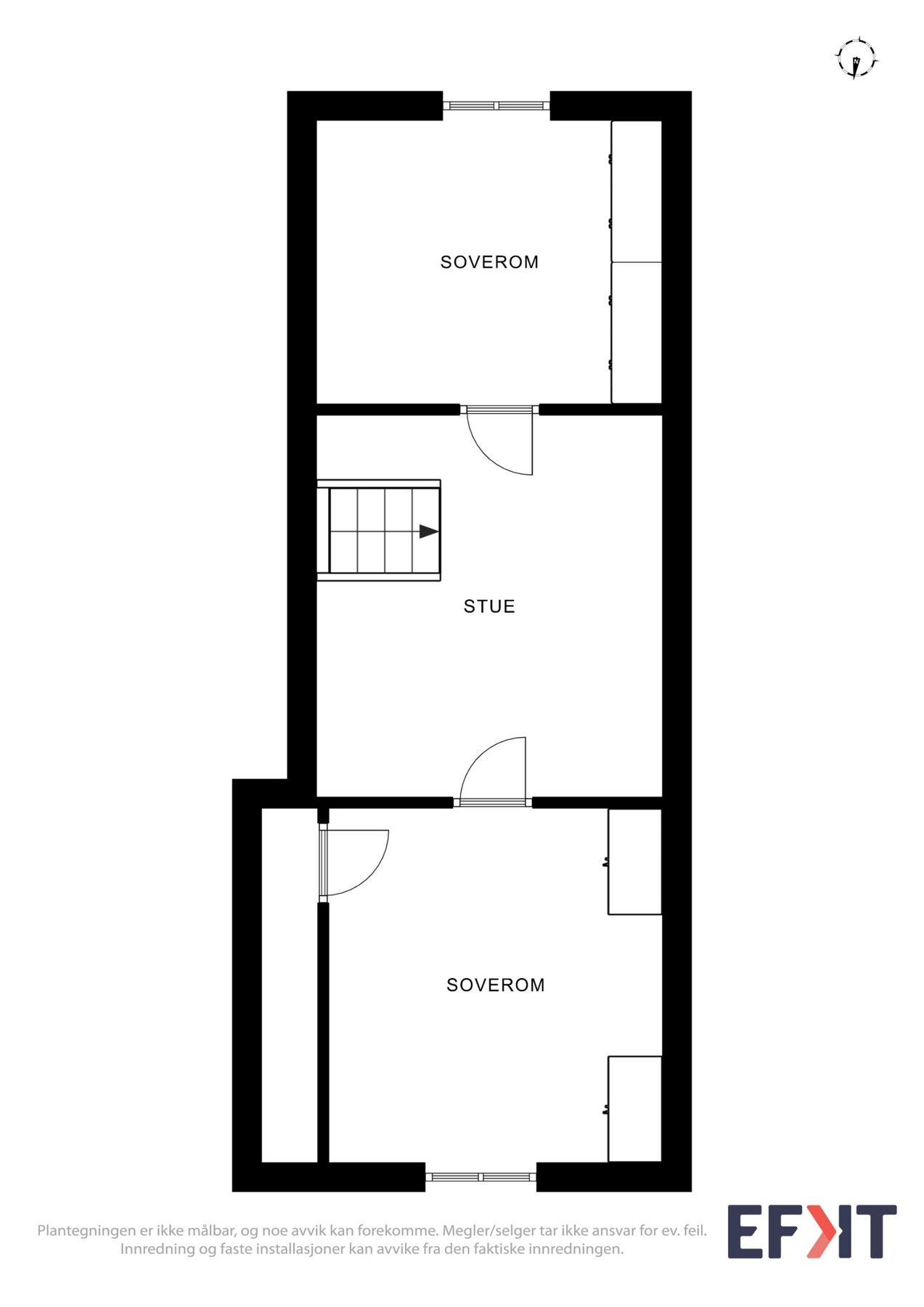 Plantegning loftsetasje. Galleribilde