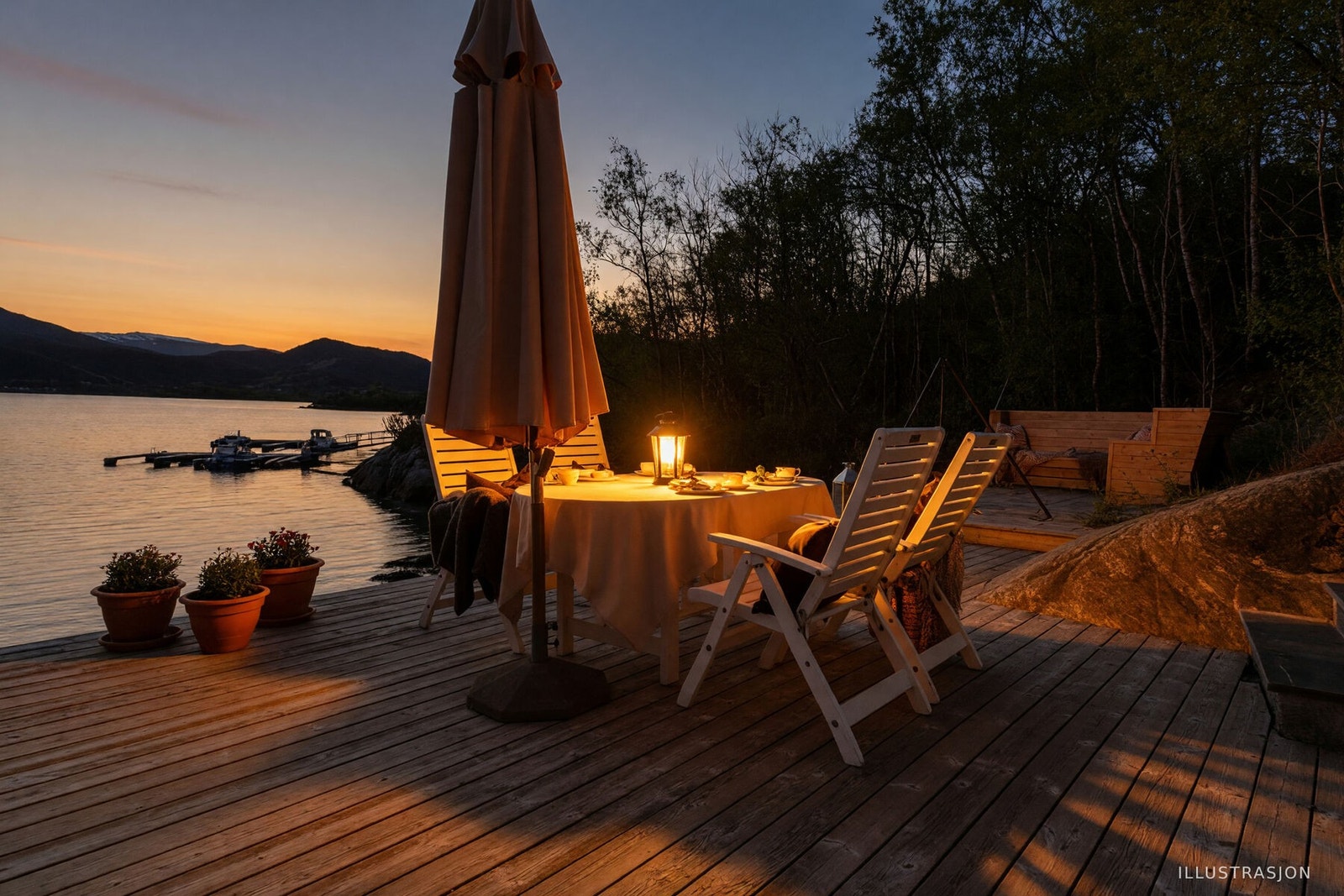 Her kan du nyte mange av de kommende sommerdagene, både på dag- og kveldstid. Galleribilde