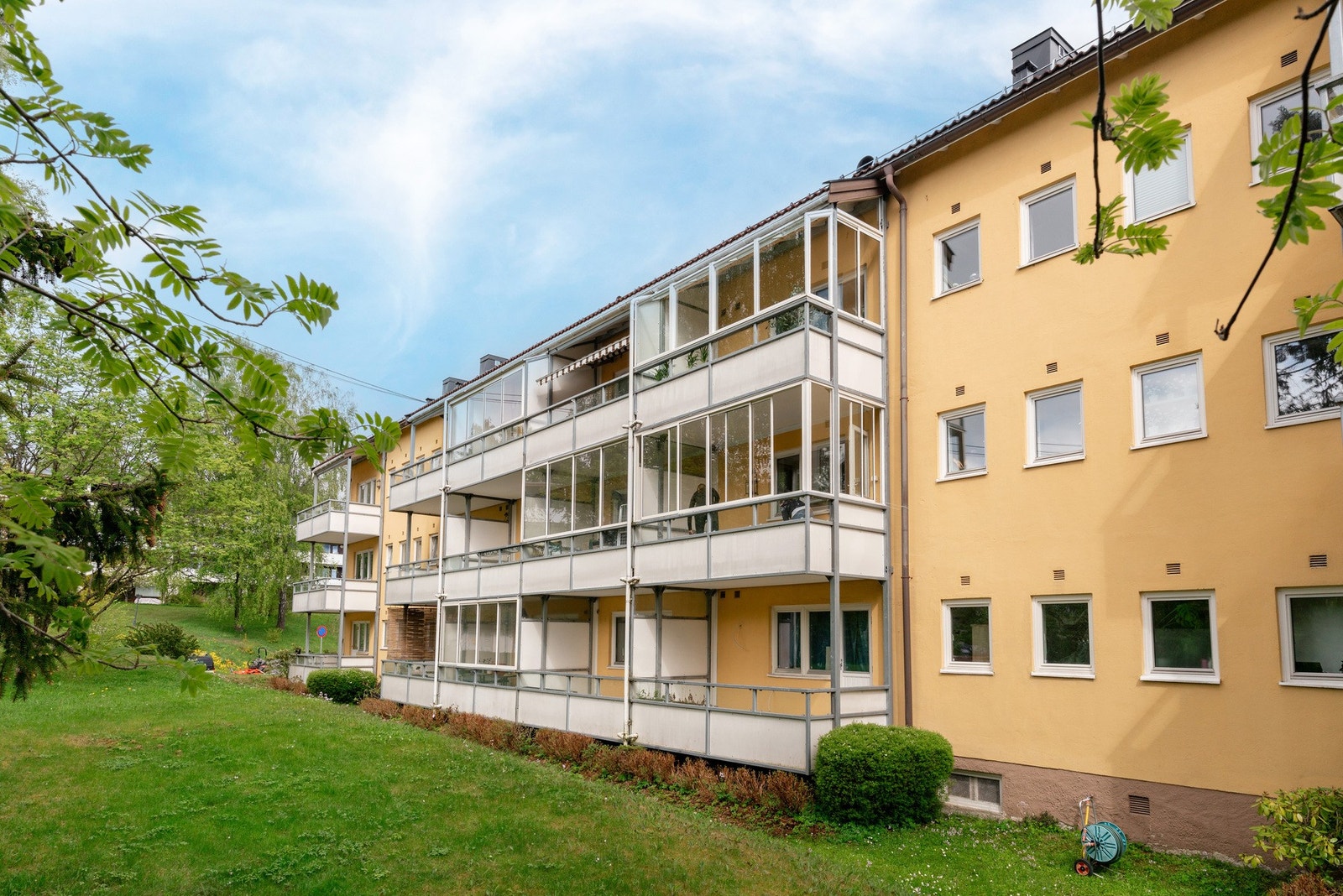 Fasade og balkong Gaustadveien 17 Galleribilde