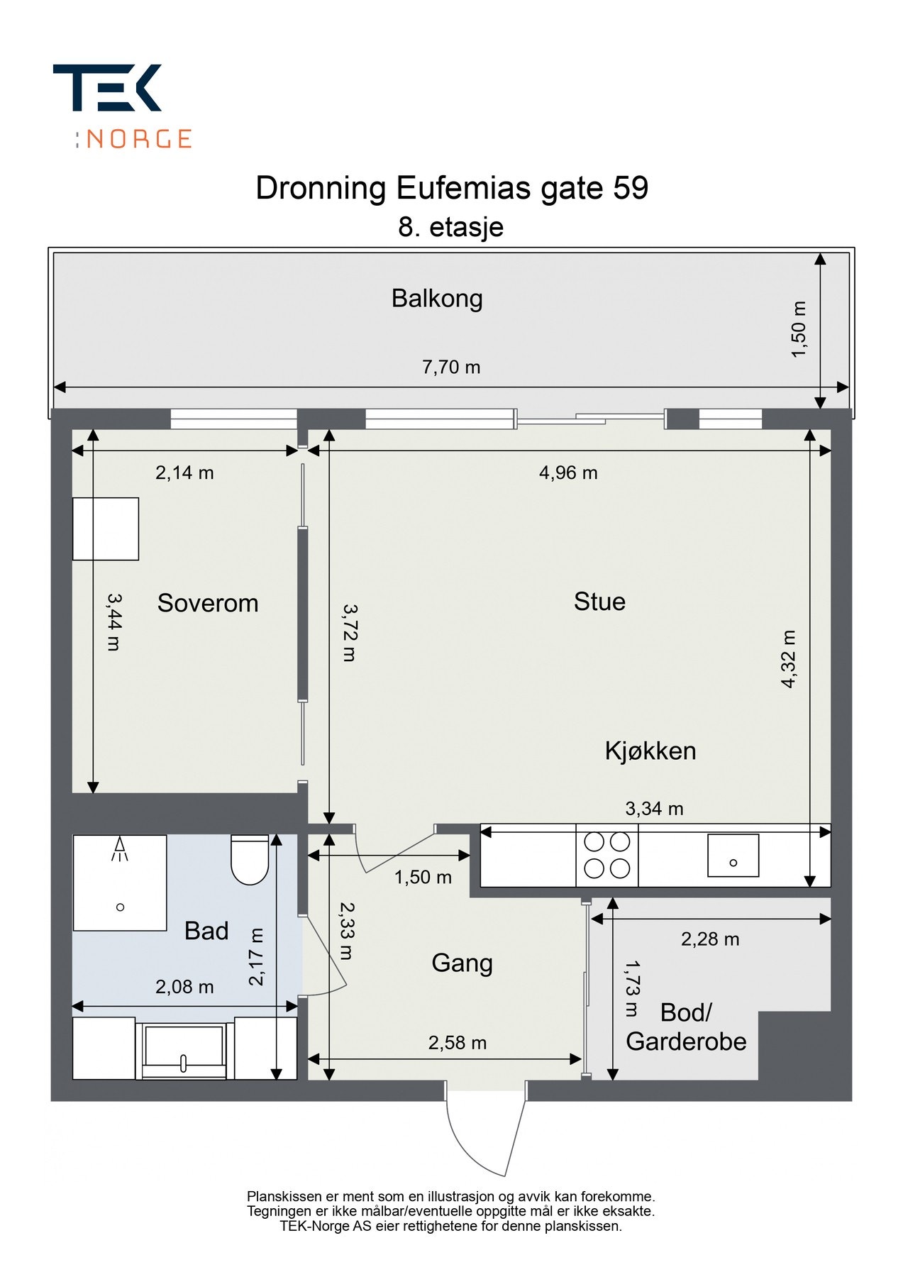 Plantegning Galleribilde