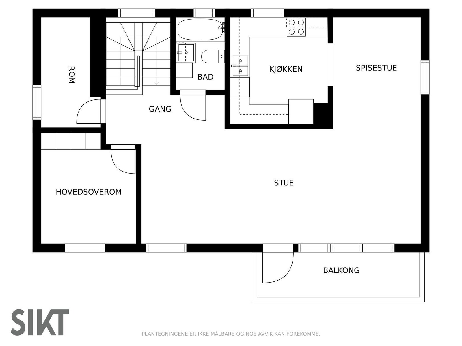 Plantegning Galleribilde