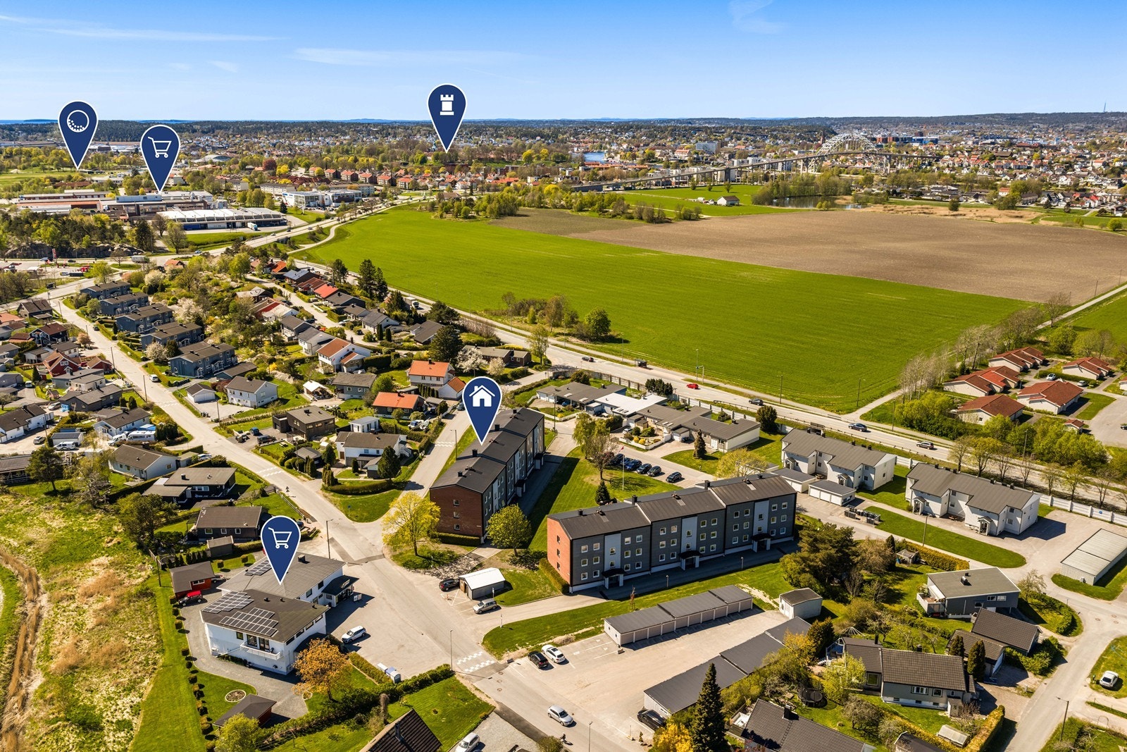 Leilighet ligger svært sentralt til, med kort vei til Gamlebyen og Fredrikstad sentrum Galleribilde