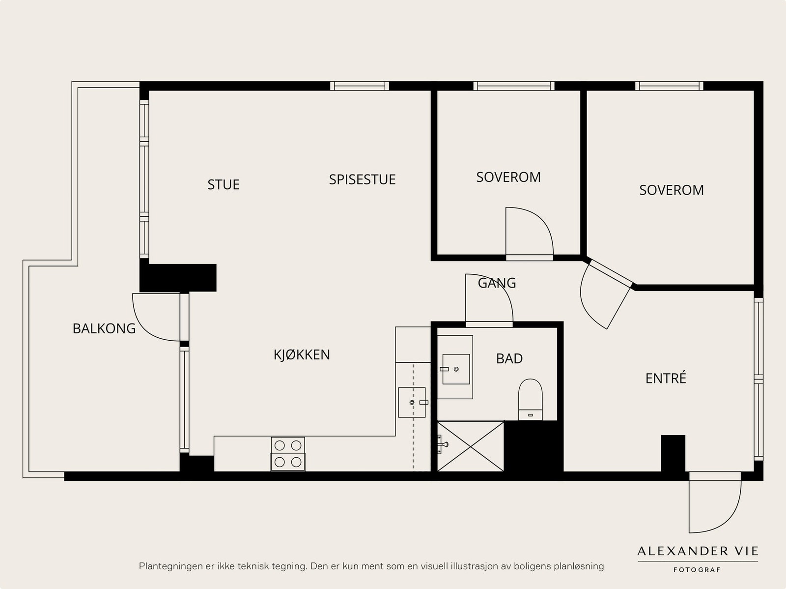 Planskisse 10. etg. Galleribilde