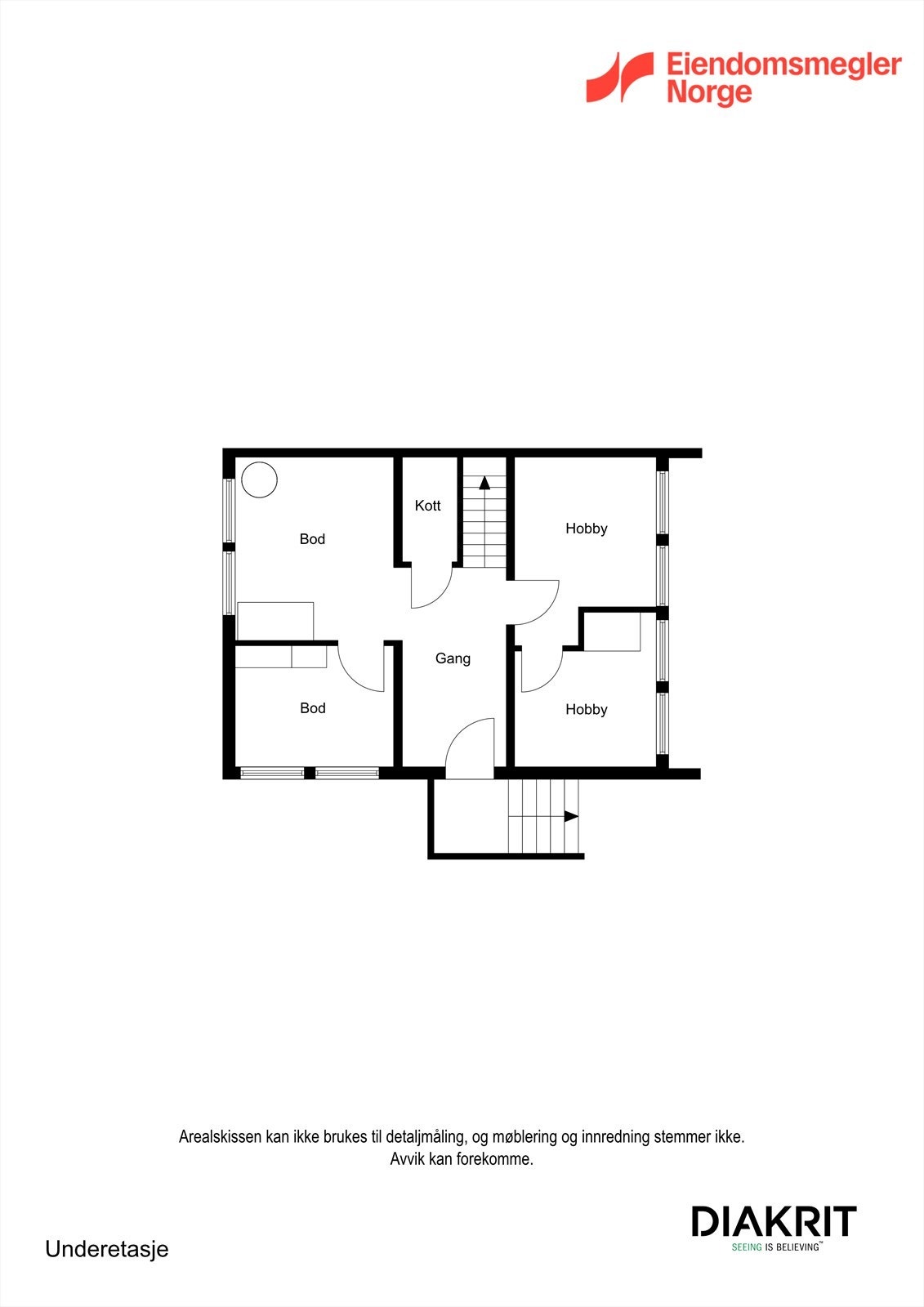 Plantegning kjeller Galleribilde