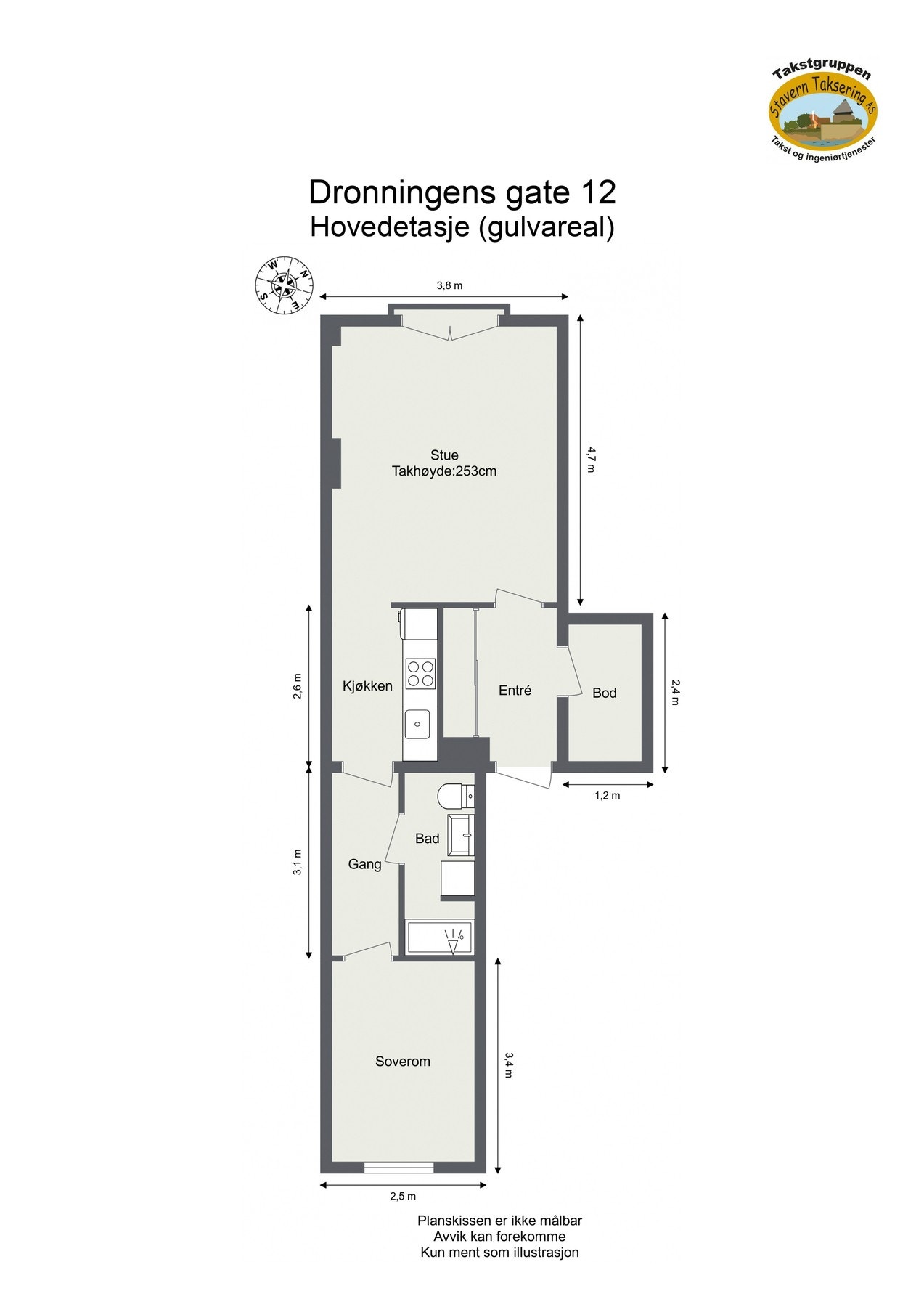 Planskisse Galleribilde