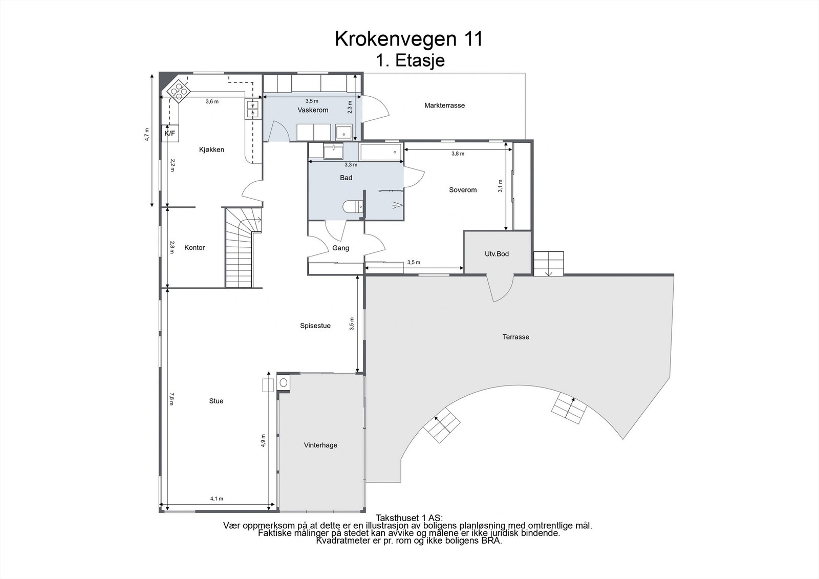 Krokenvegen 11 - 1. Etasje Galleribilde