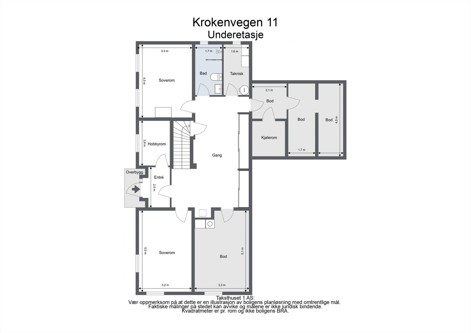 Krokenvegen 11 Underetasje Galleribilde