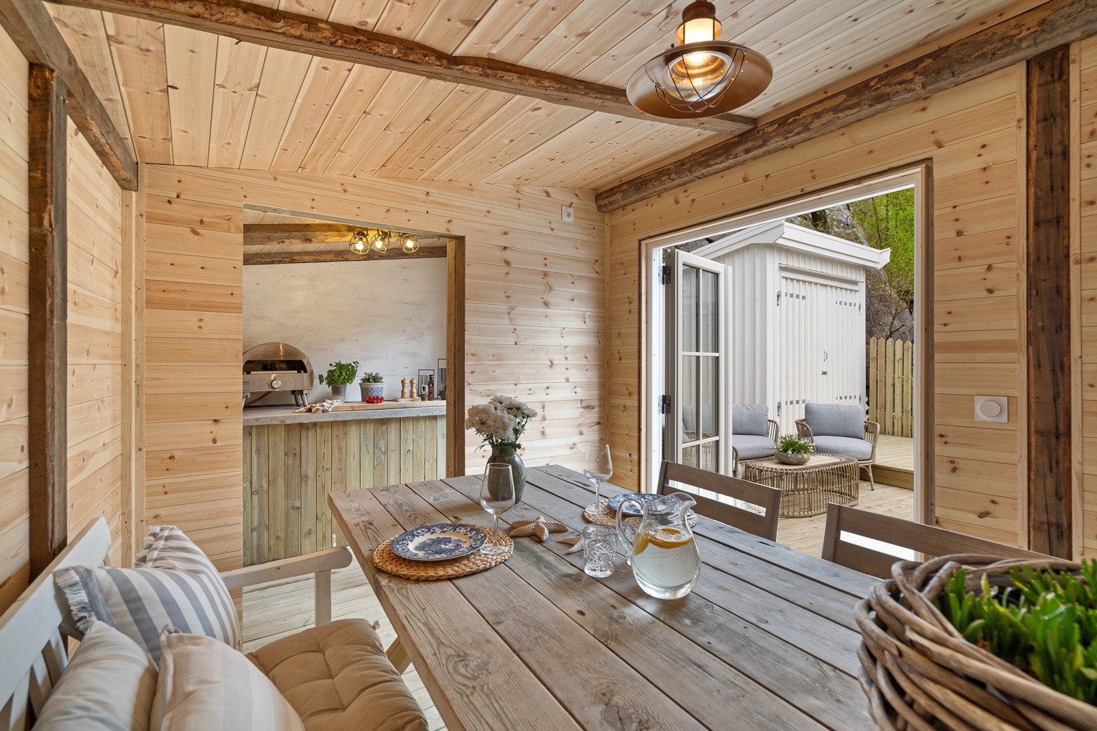 Her ligger alt til rette for kos og hygge Galleribilde