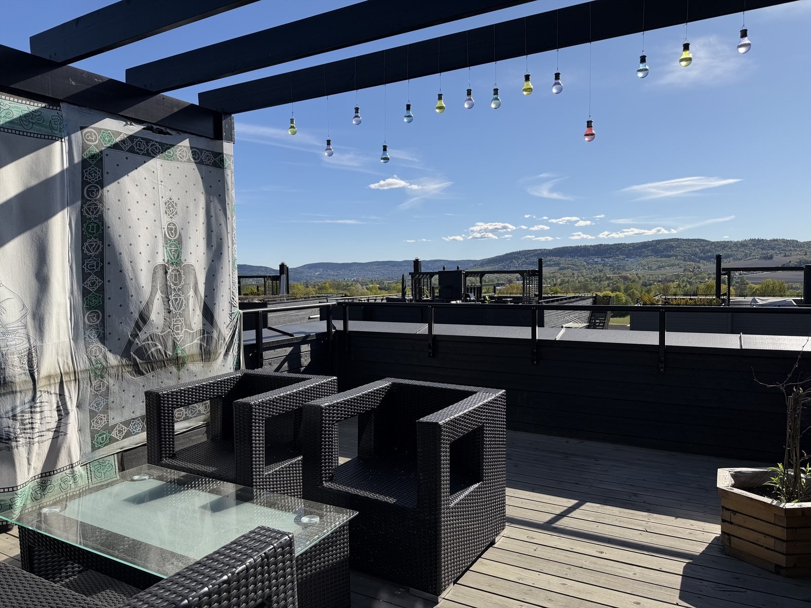 Fantastisk utsikt fra boligens takterrasse! Galleribilde