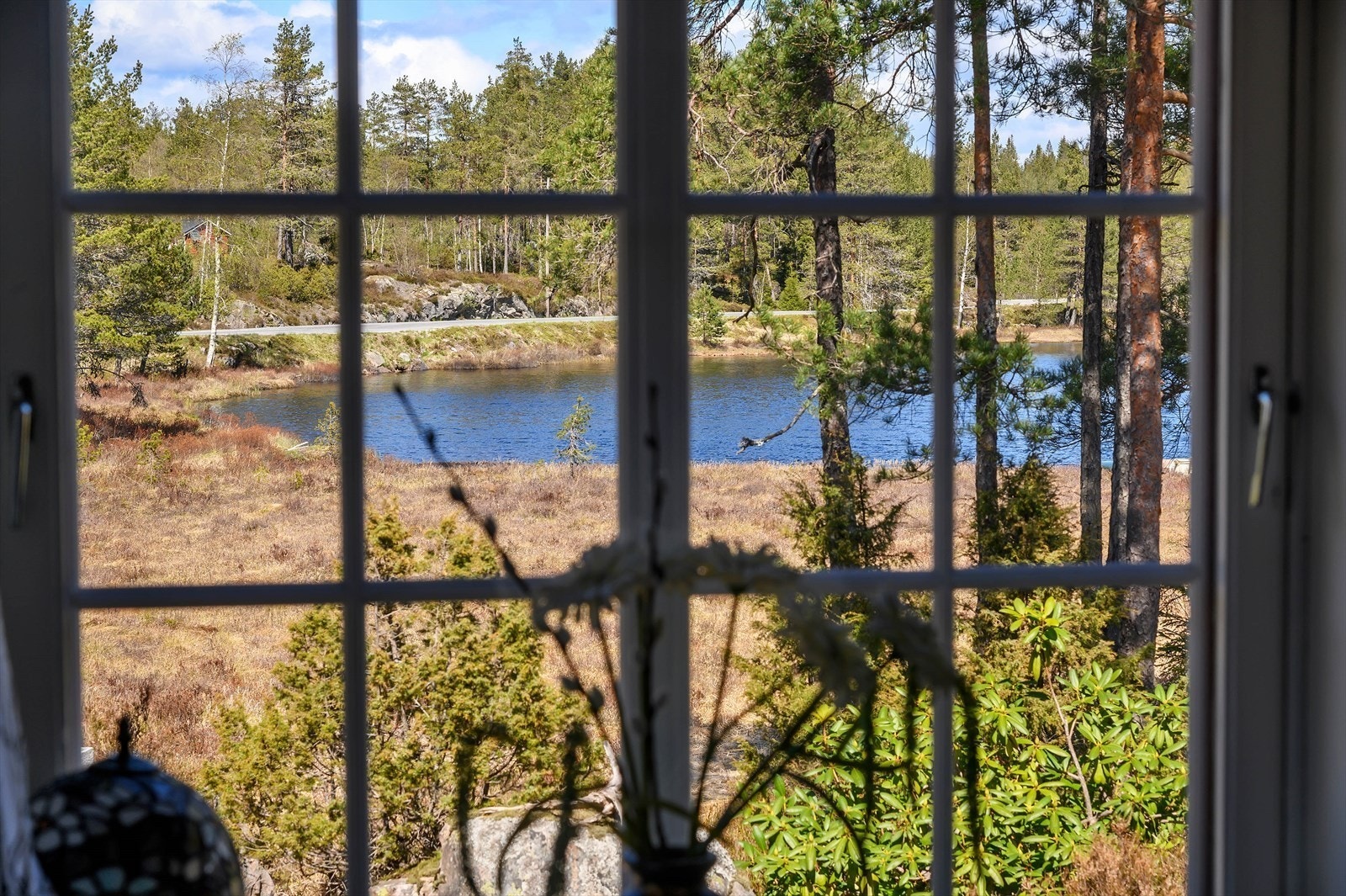 Nydelig utsikt fra hytta og til vannet (Privat bilde) Galleribilde