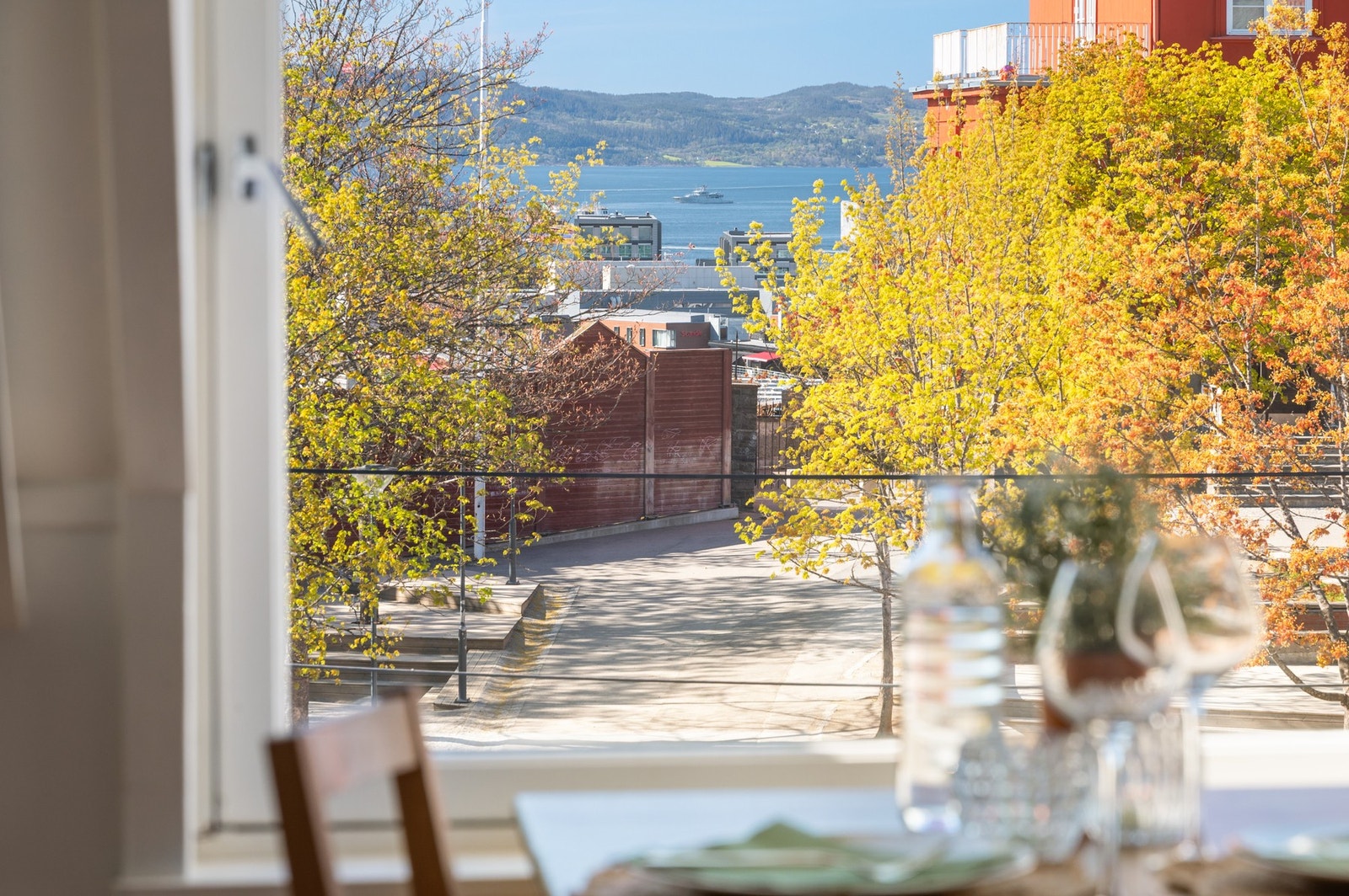 Utsikt fra leiligheten. Galleribilde