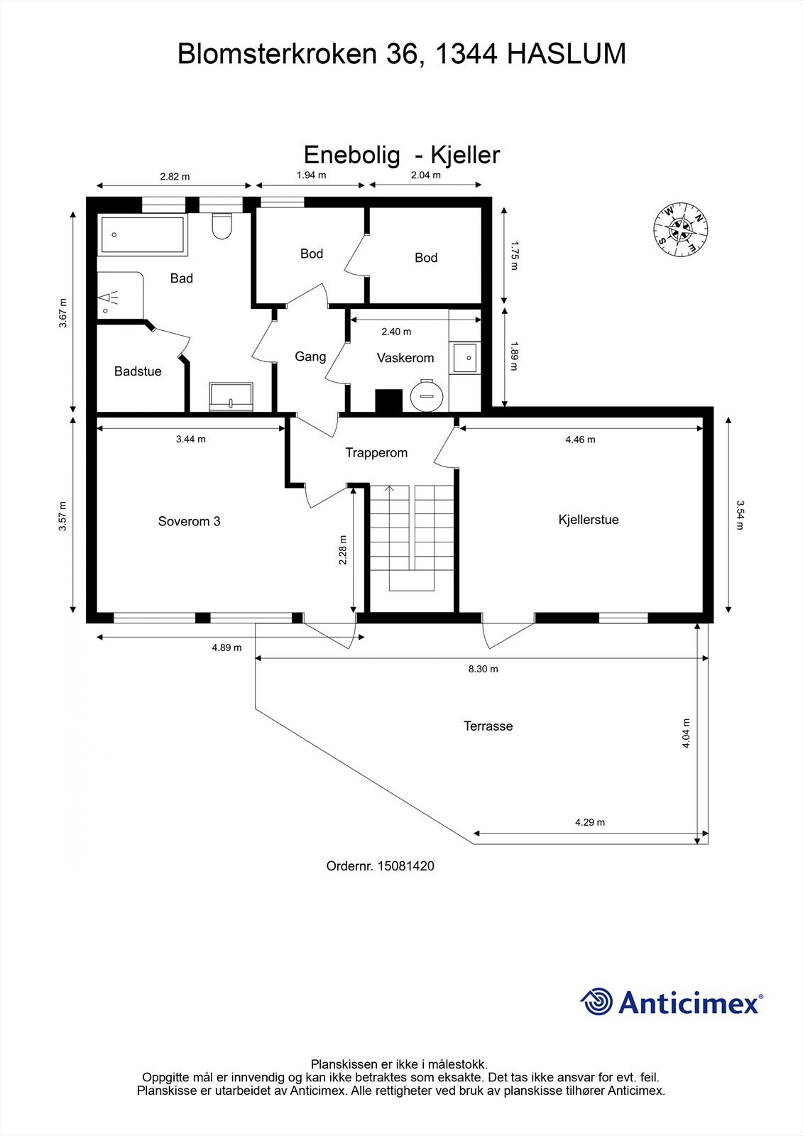 Plantegning U.etasje Galleribilde
