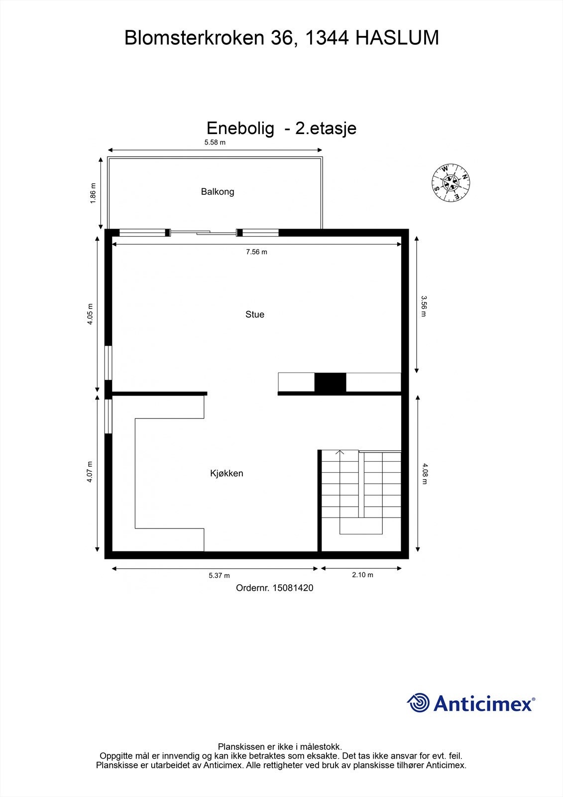 Plantegning 2. etasje Galleribilde