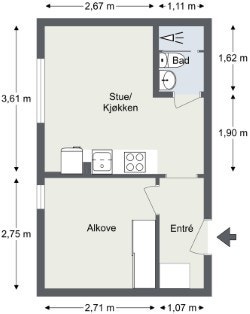 Plantegning Galleribilde