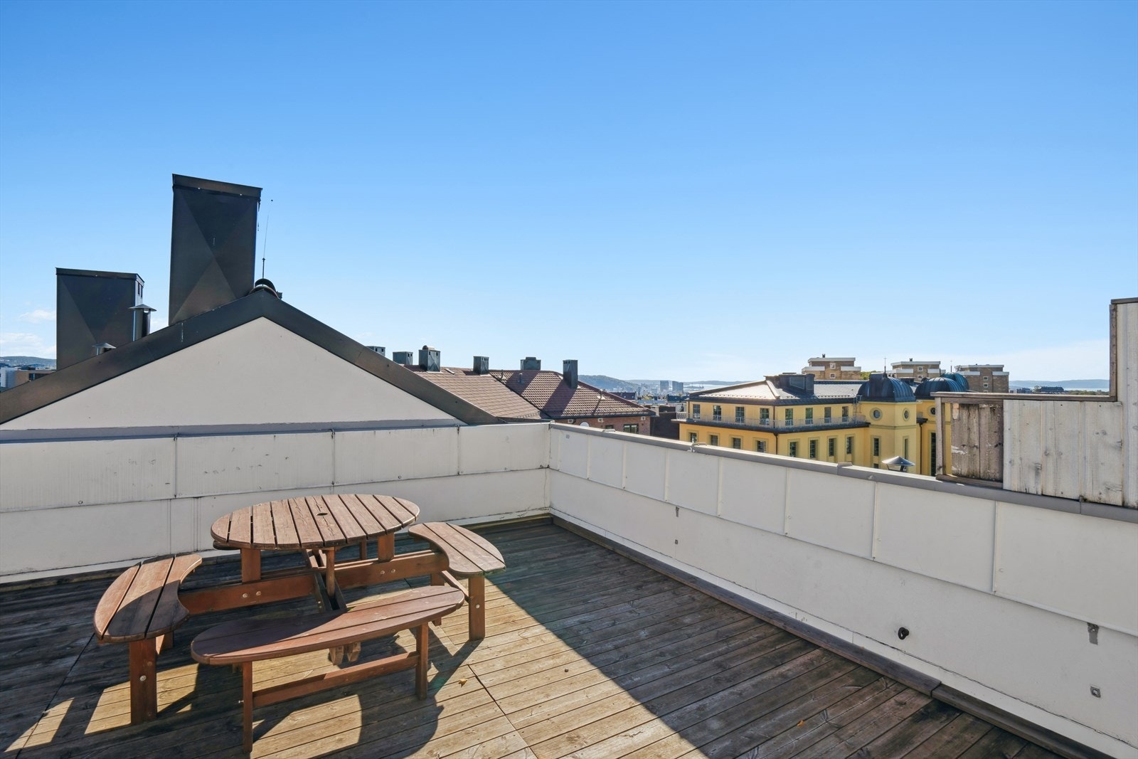 Borettslaget disponerer to felles takterrasser for alle beboere. Galleribilde