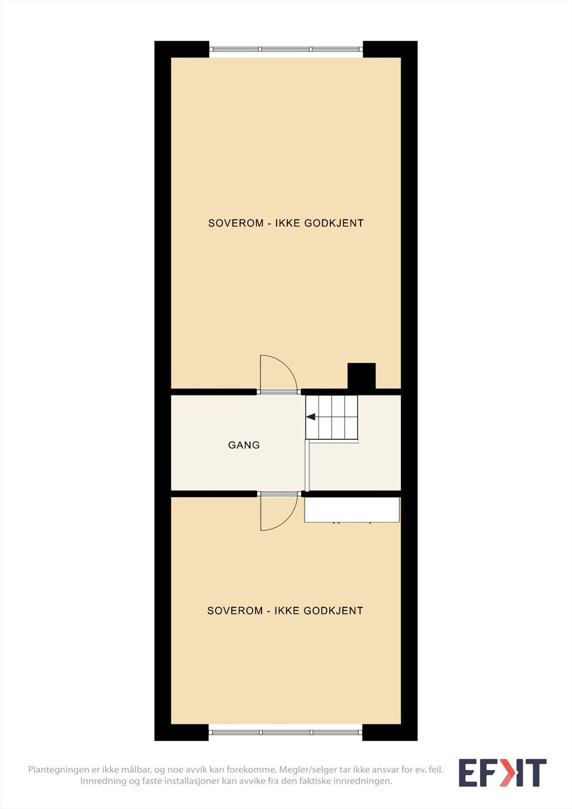 Plantegning loftsetasje. Galleribilde