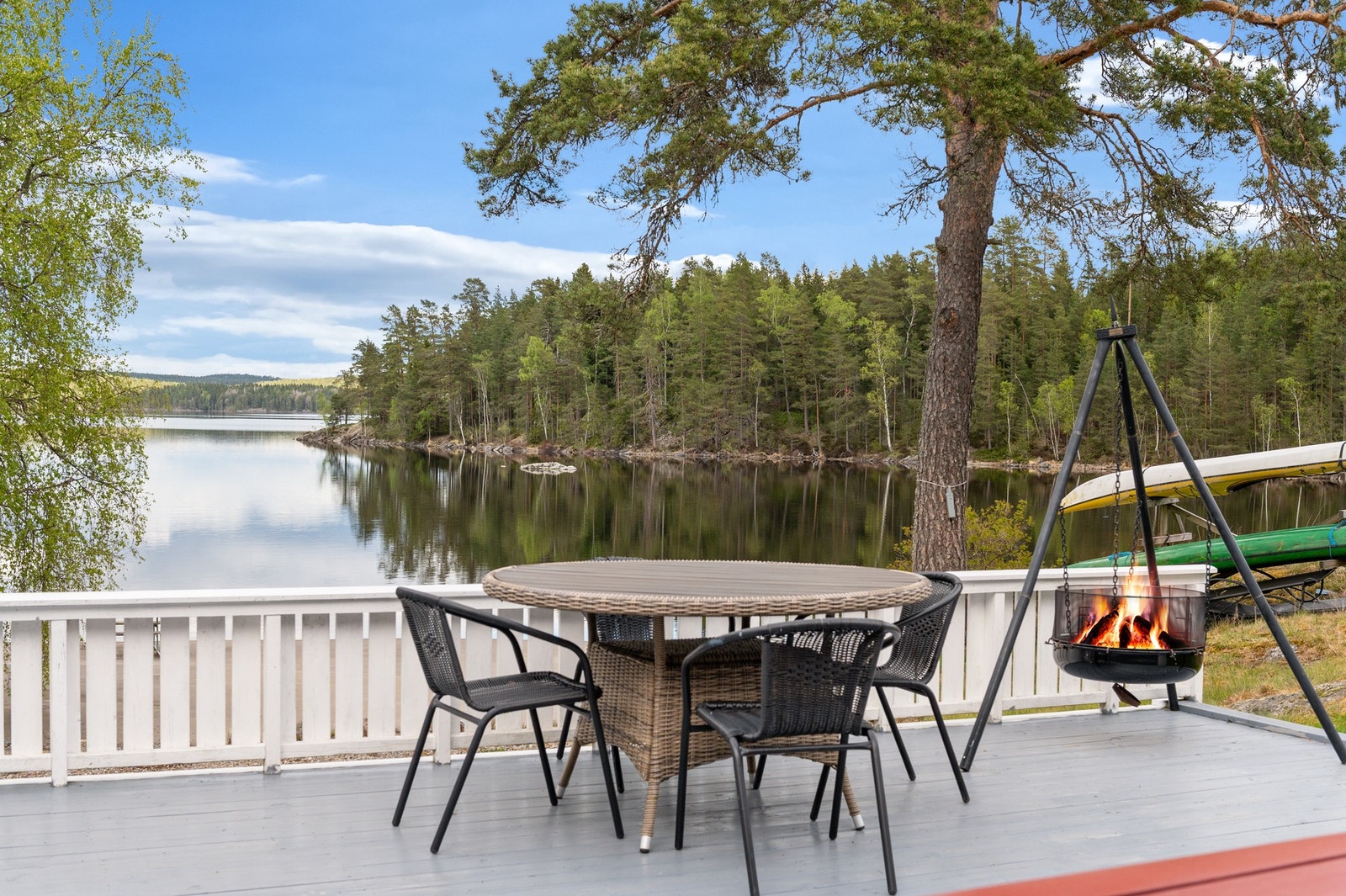 Sjelden god utsikt fra terrassen. Galleribilde