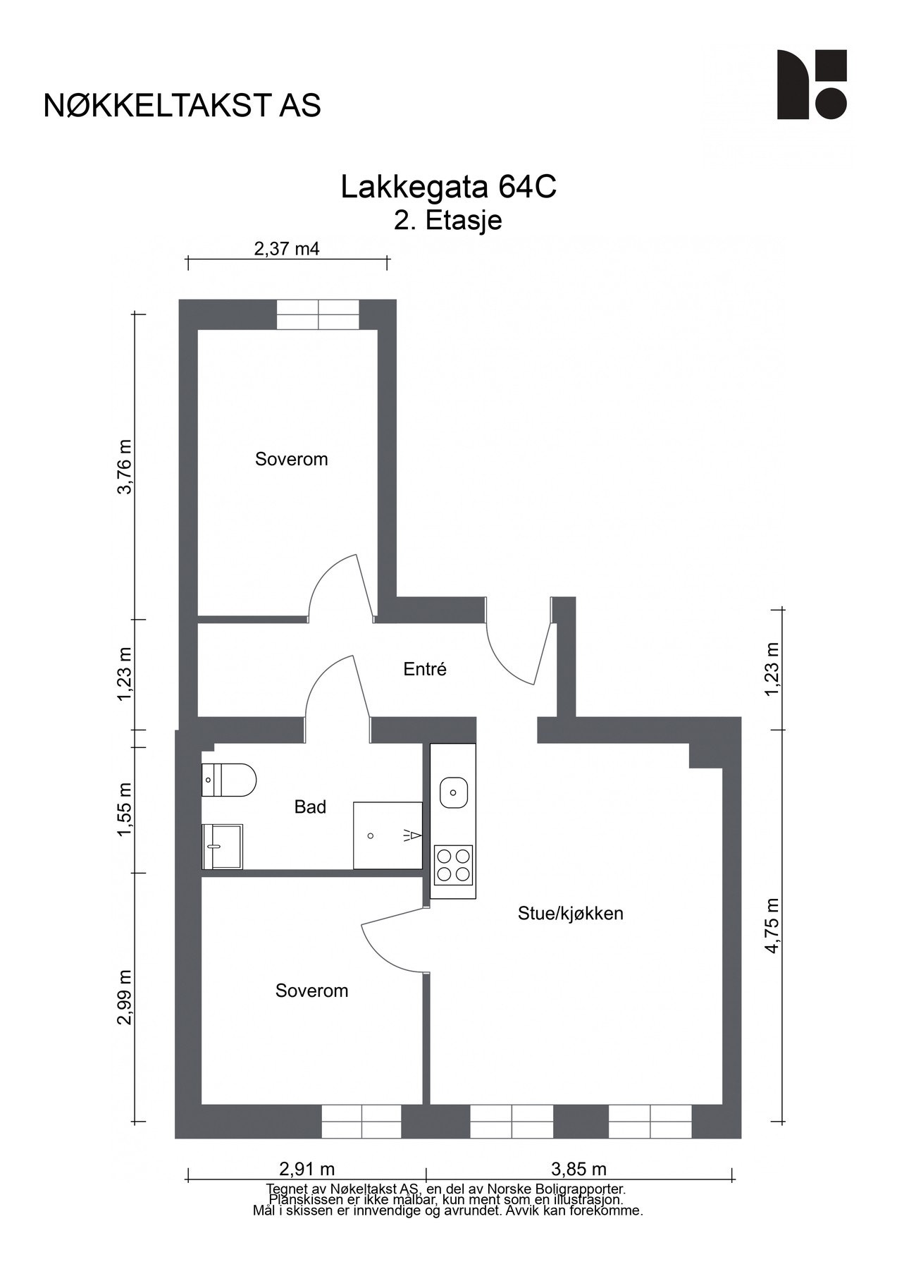 Plantegning Galleribilde