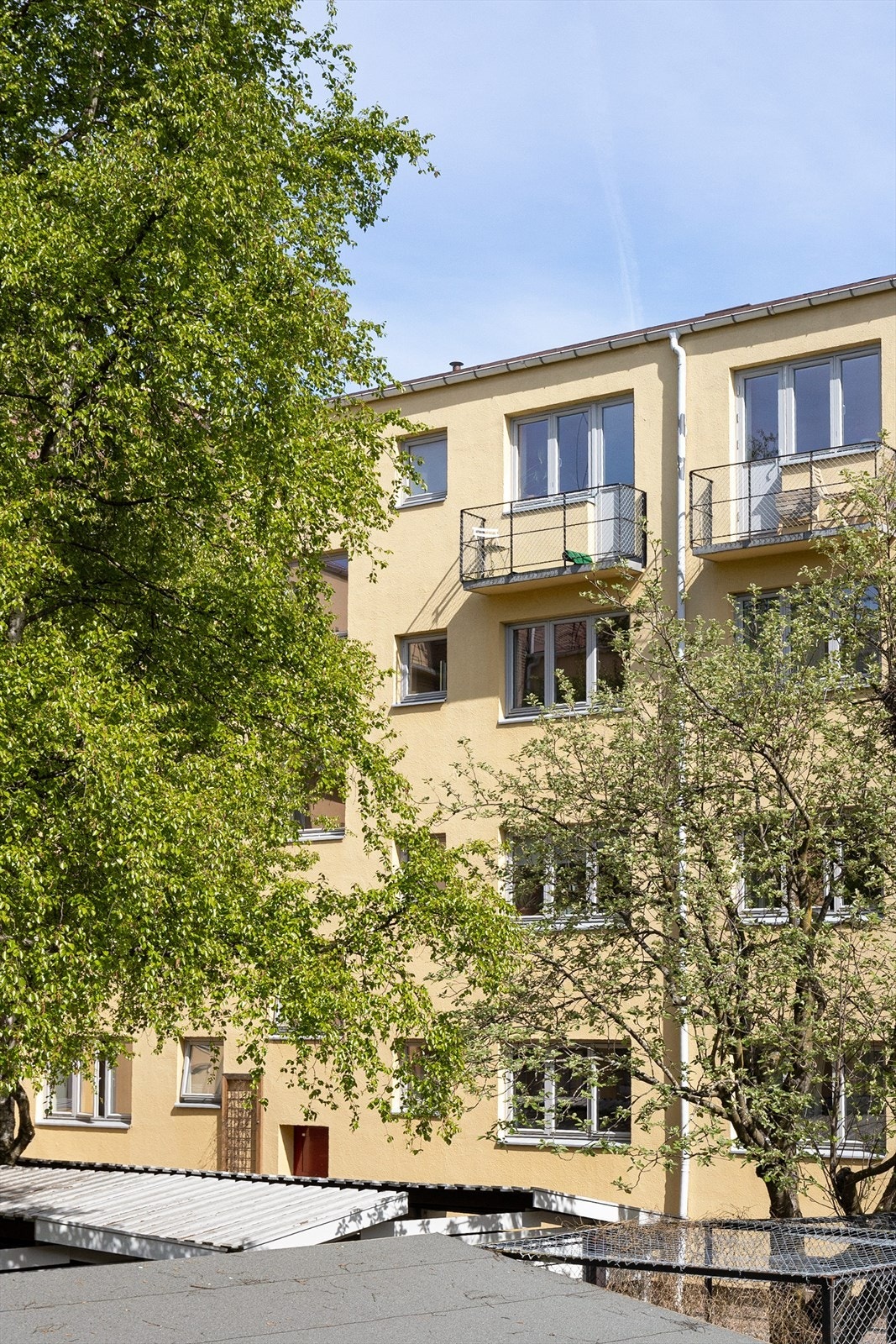 Leiligheten ligger fint til i byggets 3. etasje. Foto: Petter Tanum/TanumFoto Galleribilde