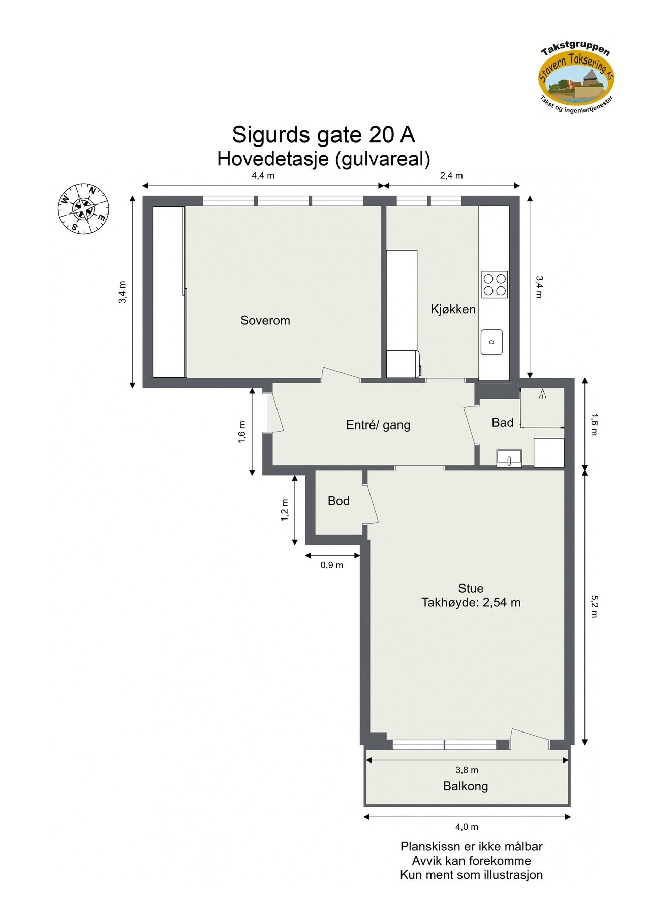 Planskisse Galleribilde