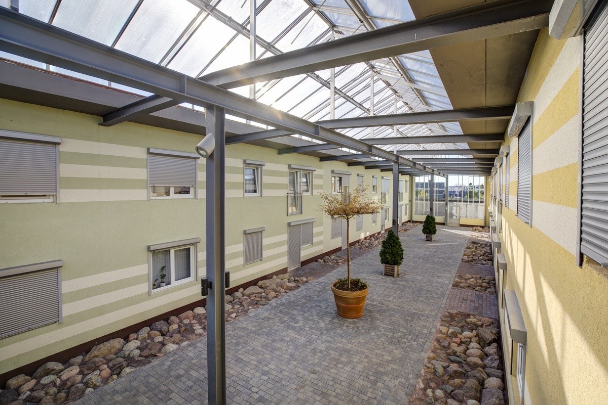 atrium for sykkelparkering Galleribilde