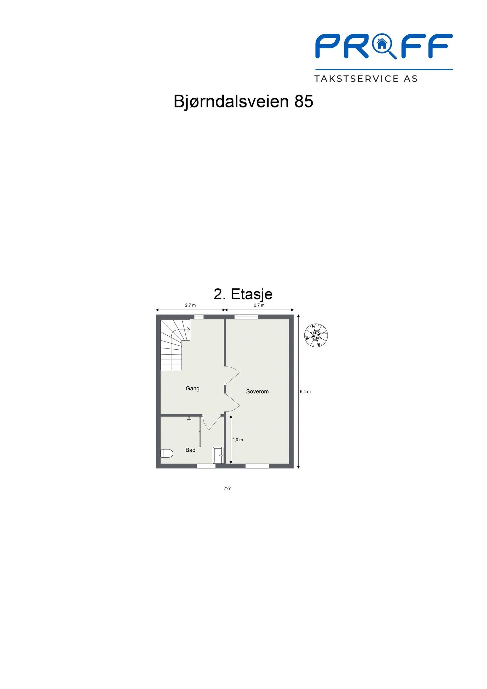 Plantegning 2.etg Galleribilde