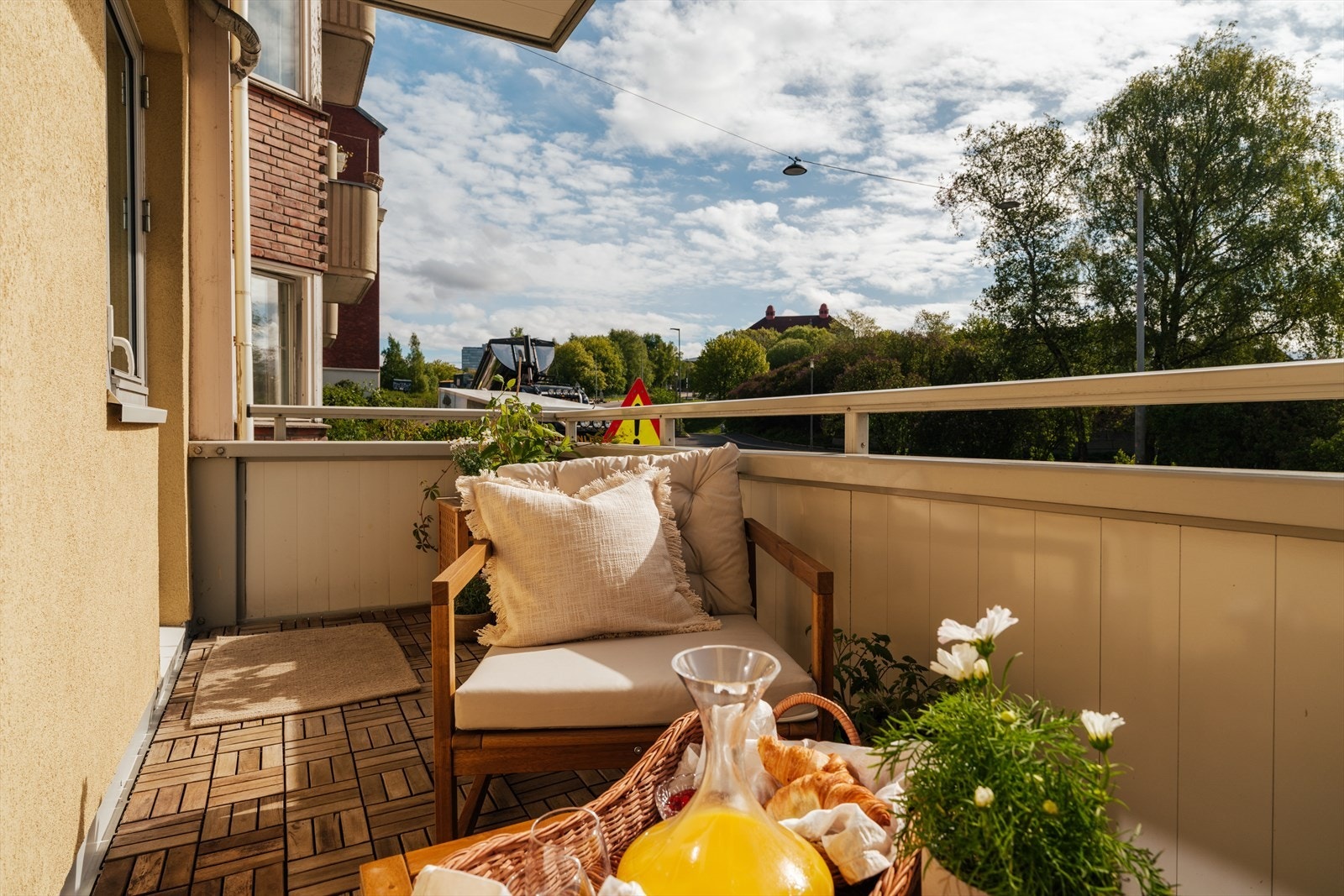 Her det god plass til utemøblement og beplanting. Galleribilde