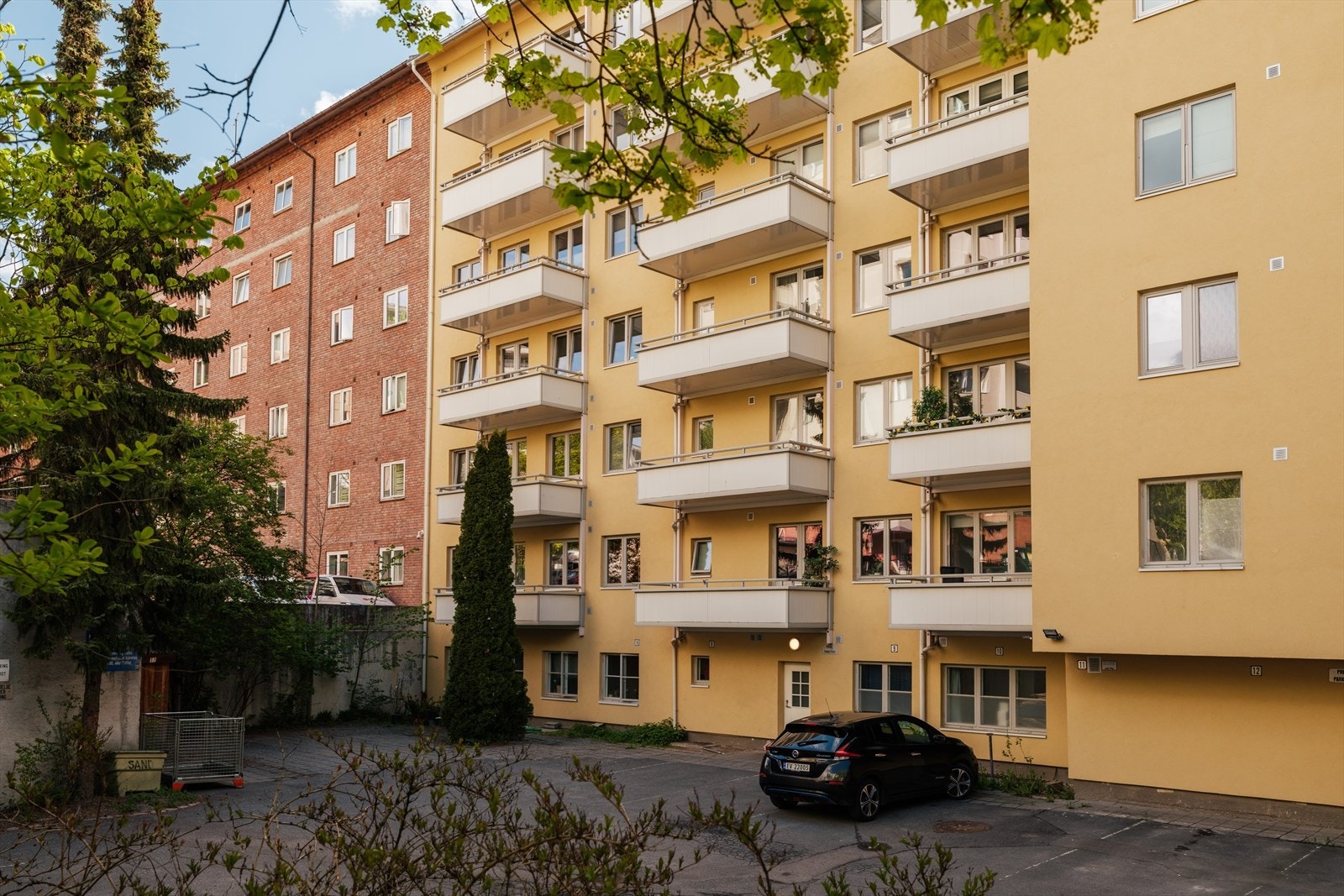 Fasaden i sameiet ble rehabilitert i 2023. Galleribilde