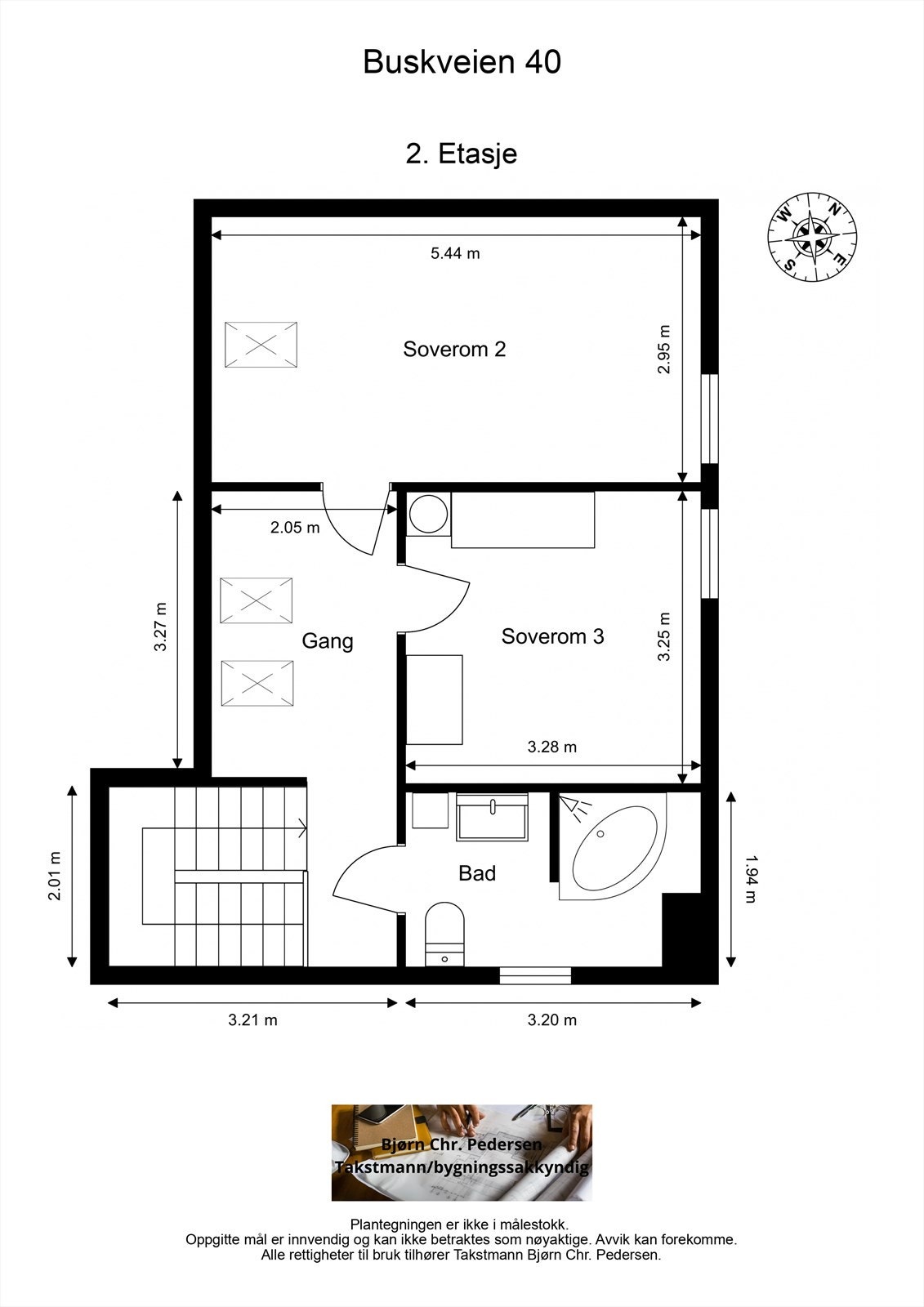Plantegning 2.etasje Galleribilde
