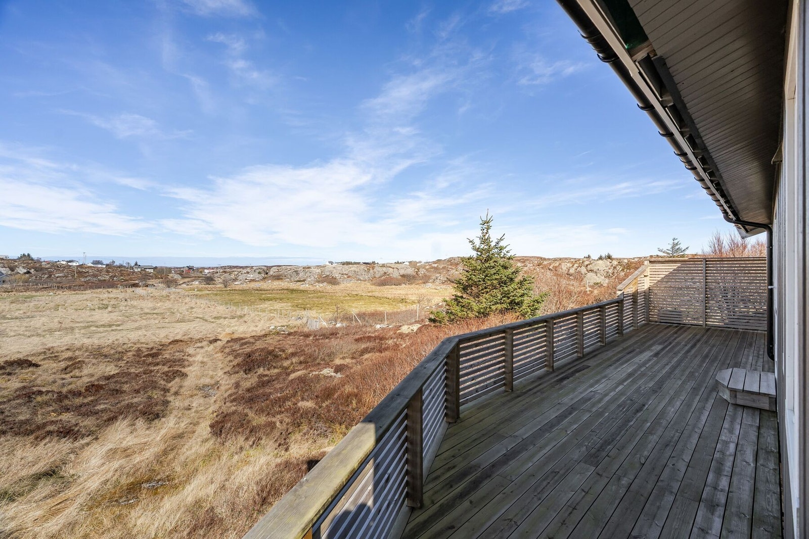 Her har man god plass til diverse utemøblement m.m. Galleribilde