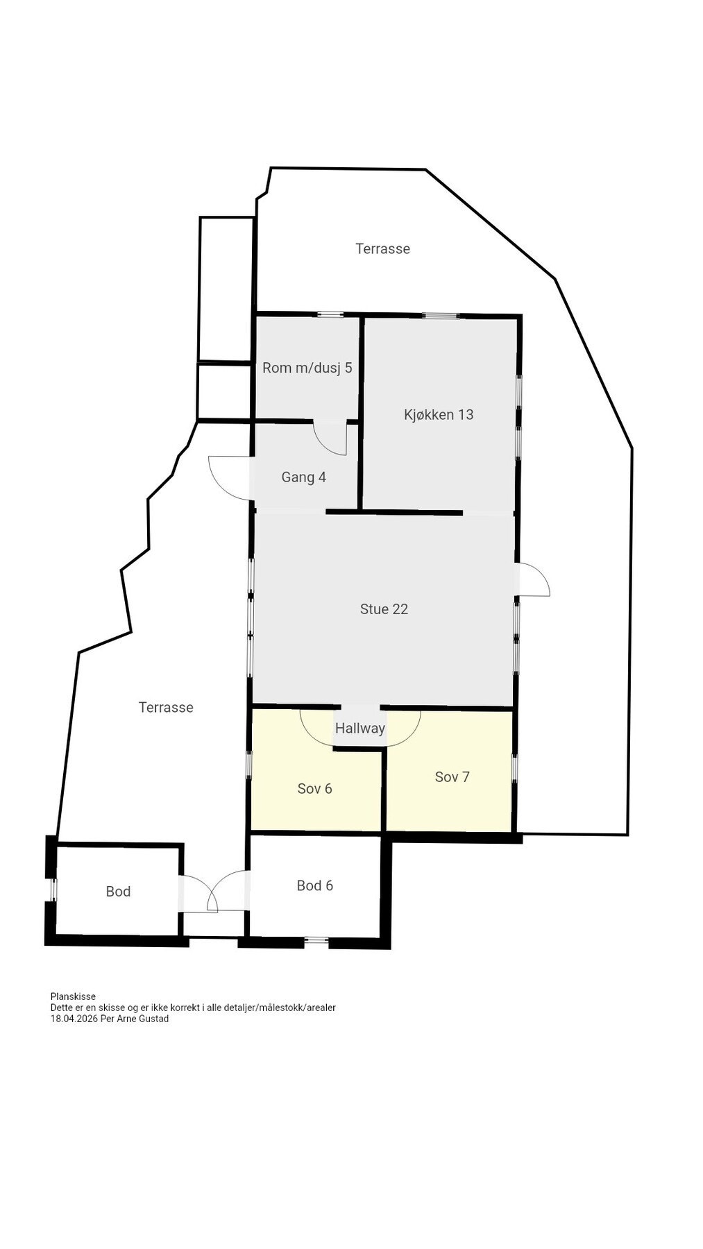 Planskisse Galleribilde