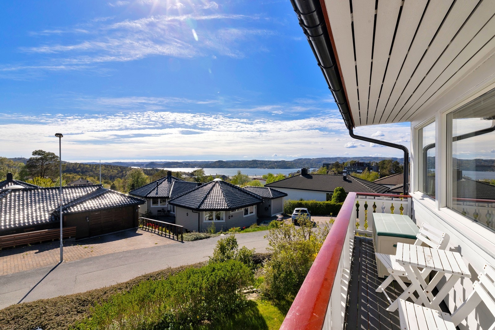 Terrasse med nydelig utsikt Galleribilde