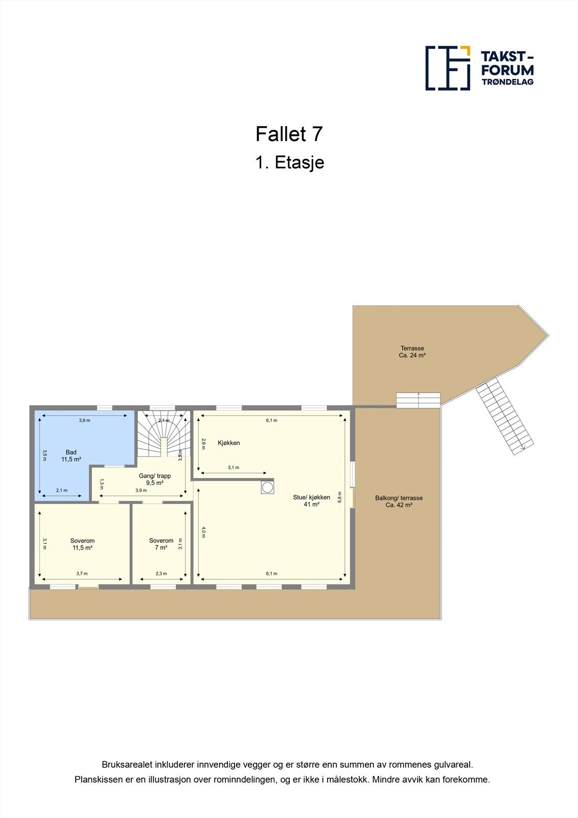 Plantegning - Første etasje. Galleribilde