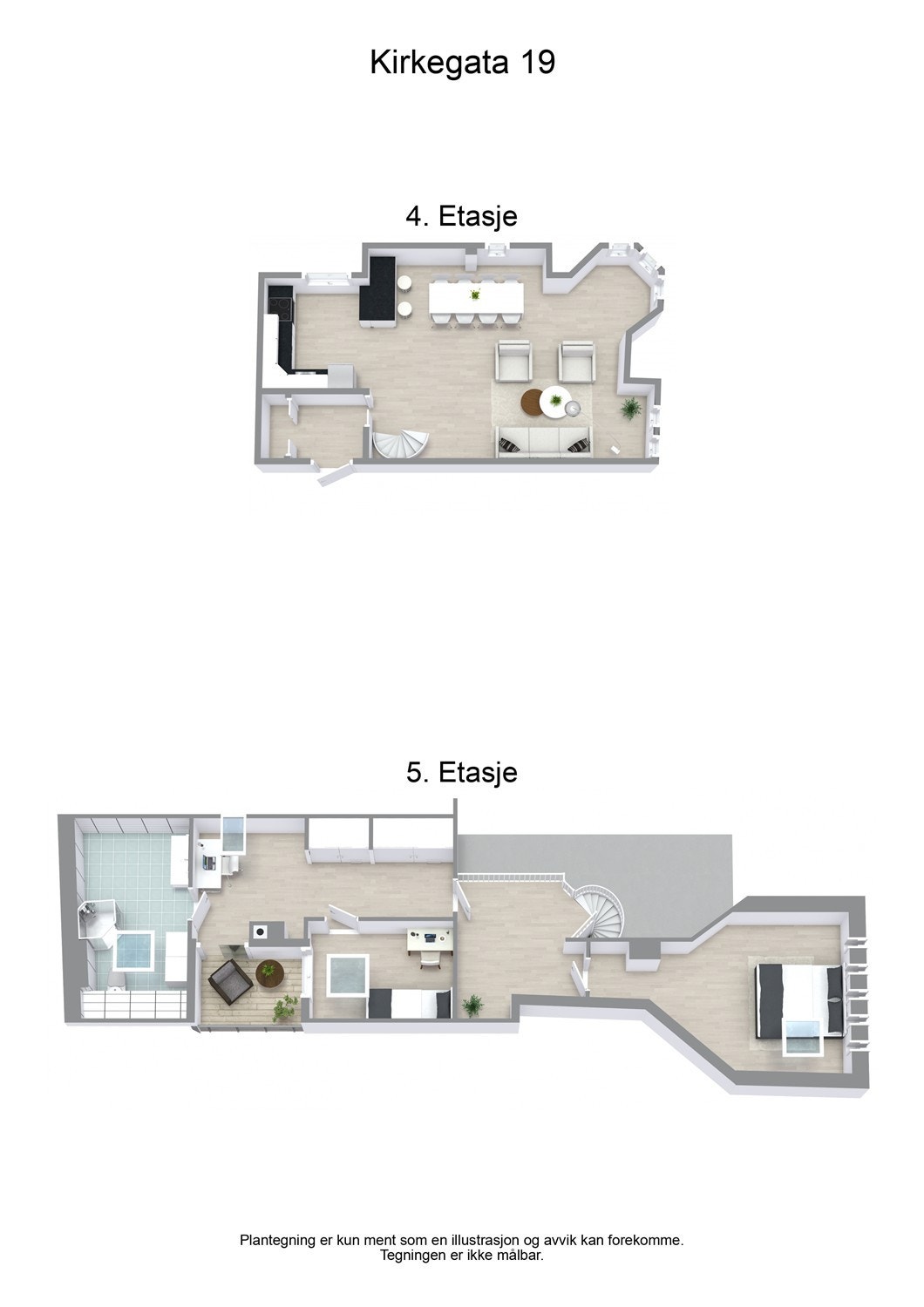 Kirkegata 19 - 3D - Combined Galleribilde