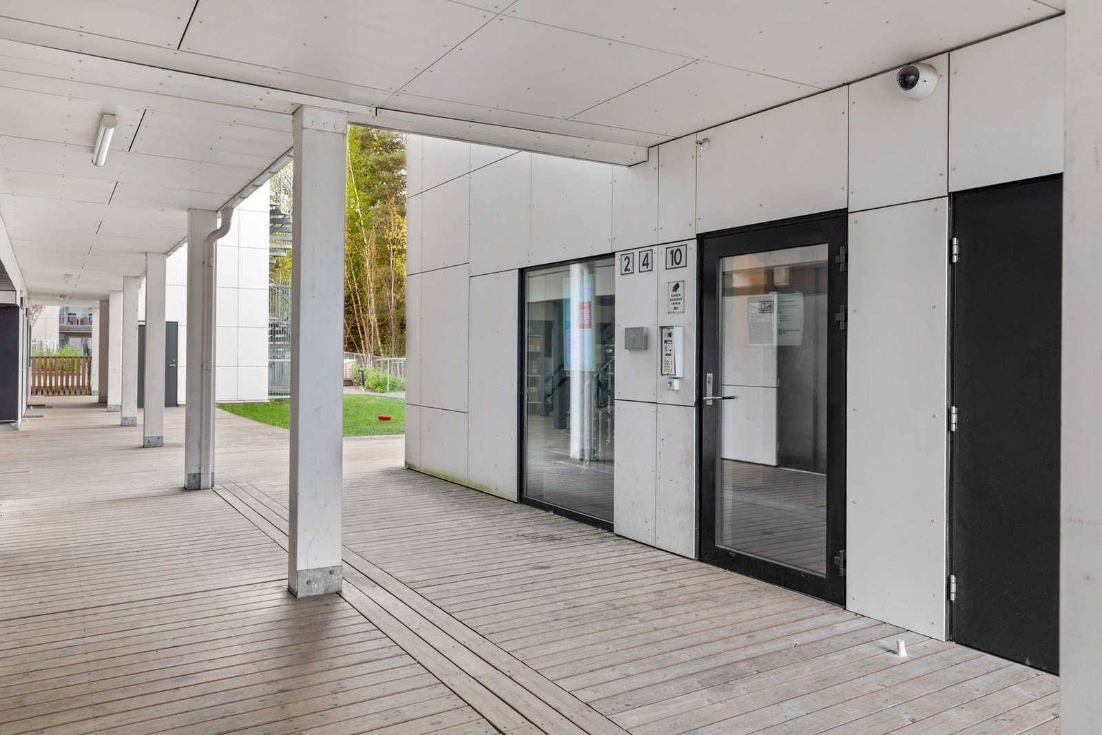 Inngangspartiet til oppgangen. Galleribilde
