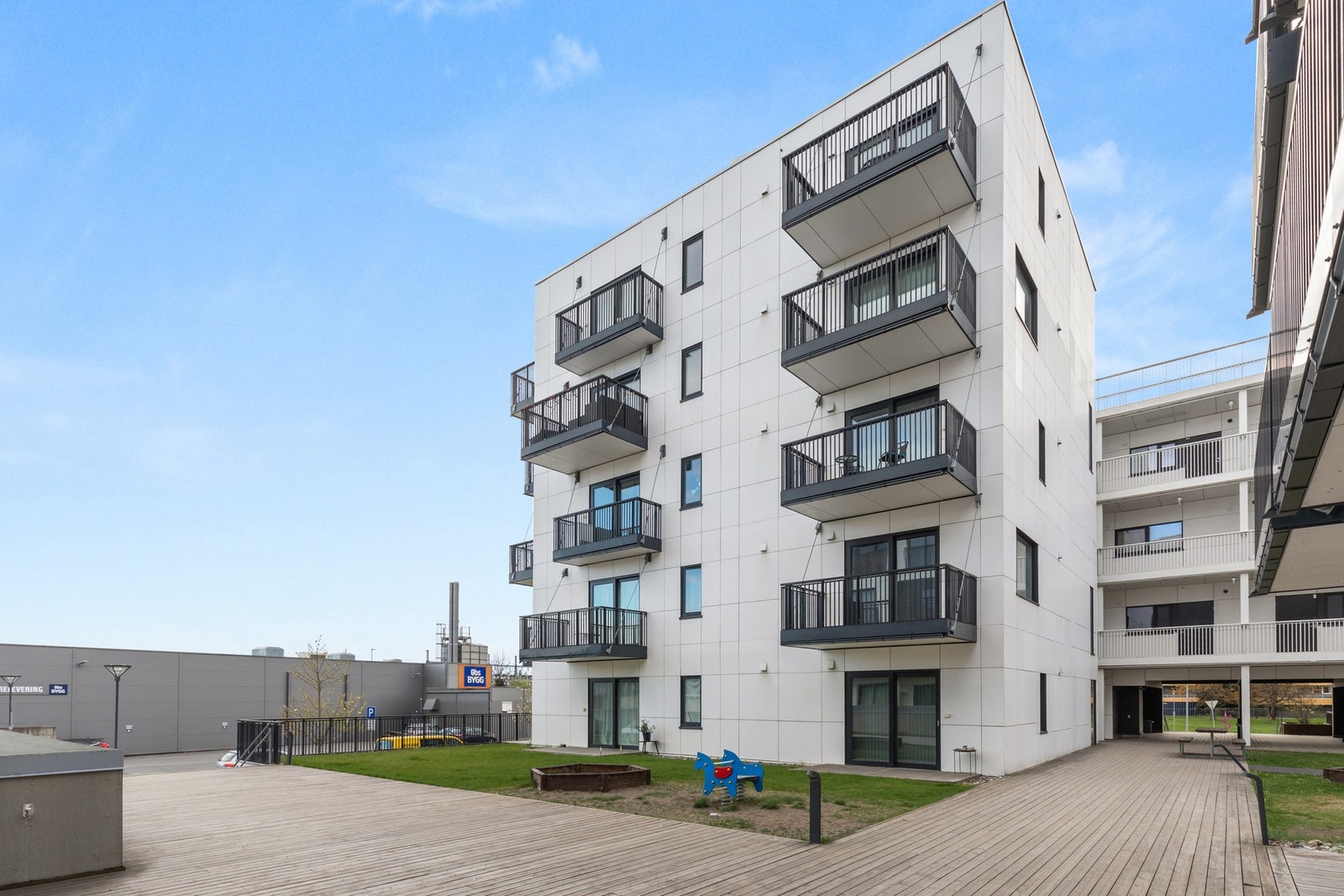 Odelsvegen 2 er et nyere og moderne blokk fra 2018. Galleribilde