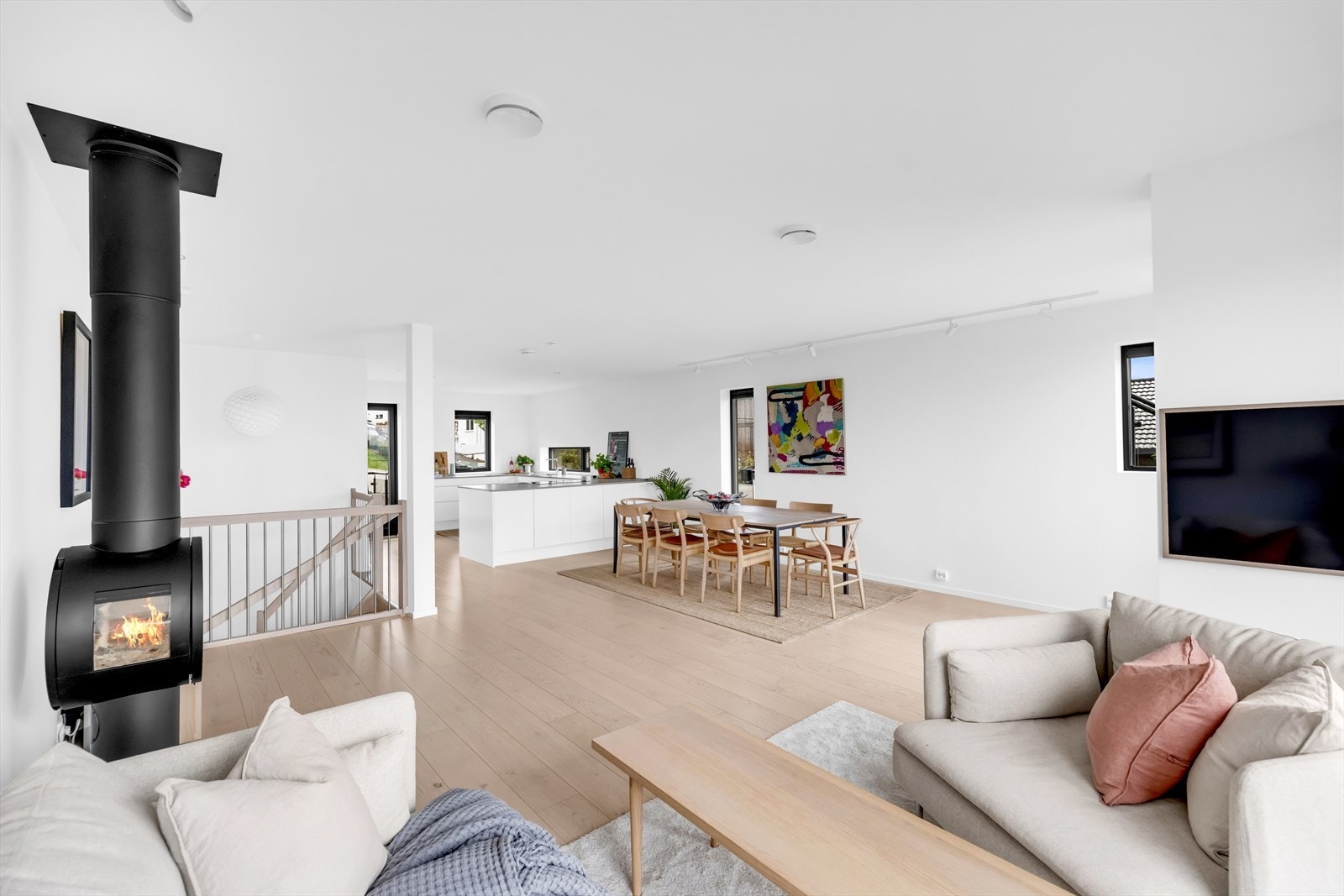 Boligen har balansert ventilasjon - noe som sikrer godt inneklima. Galleribilde