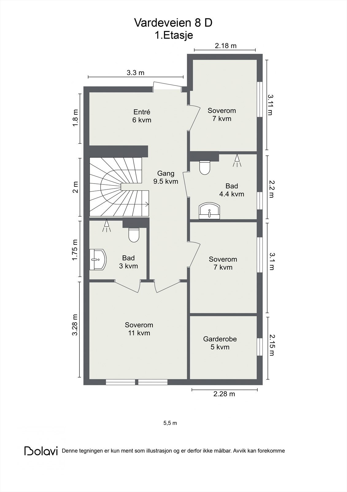 Plantegning 1.etasje (avvik kan forekomme) Galleribilde