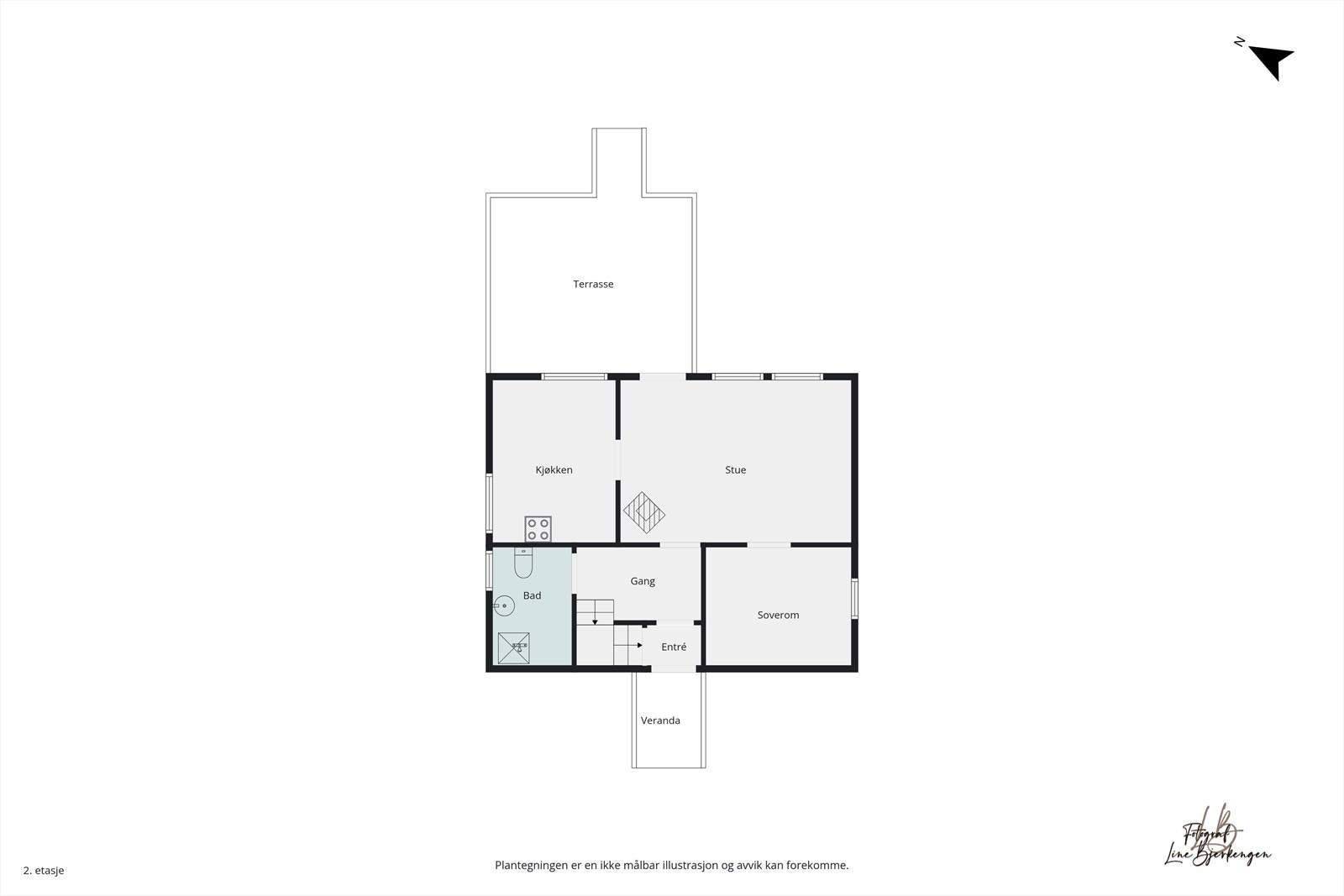 Plantegning hovedetasje Galleribilde