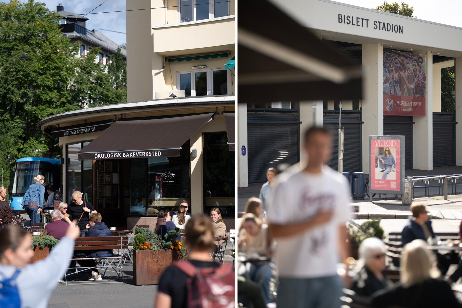 Godt naboskap - kafé og Bislett Stadion like i nærheten. Galleribilde