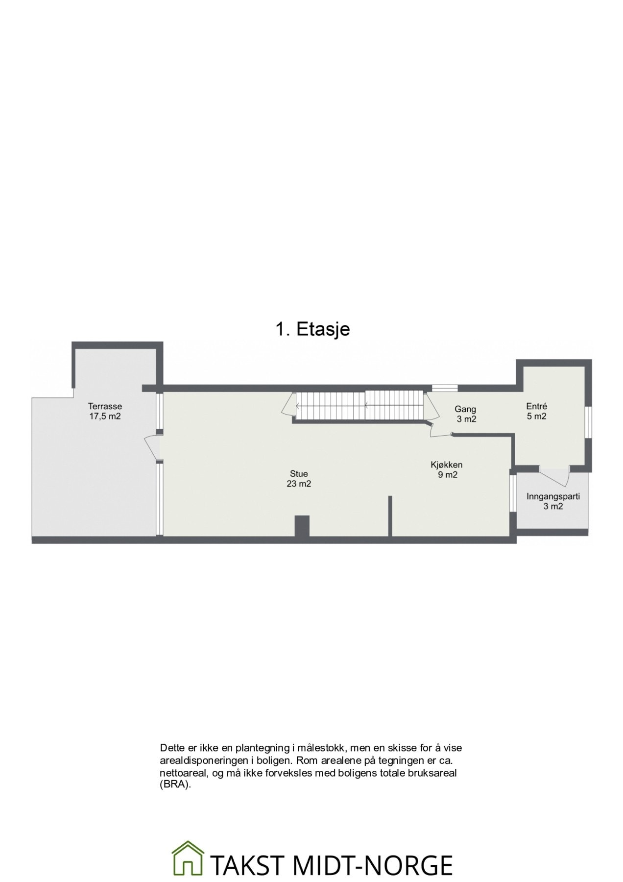 Planskisse 1. etasje Galleribilde